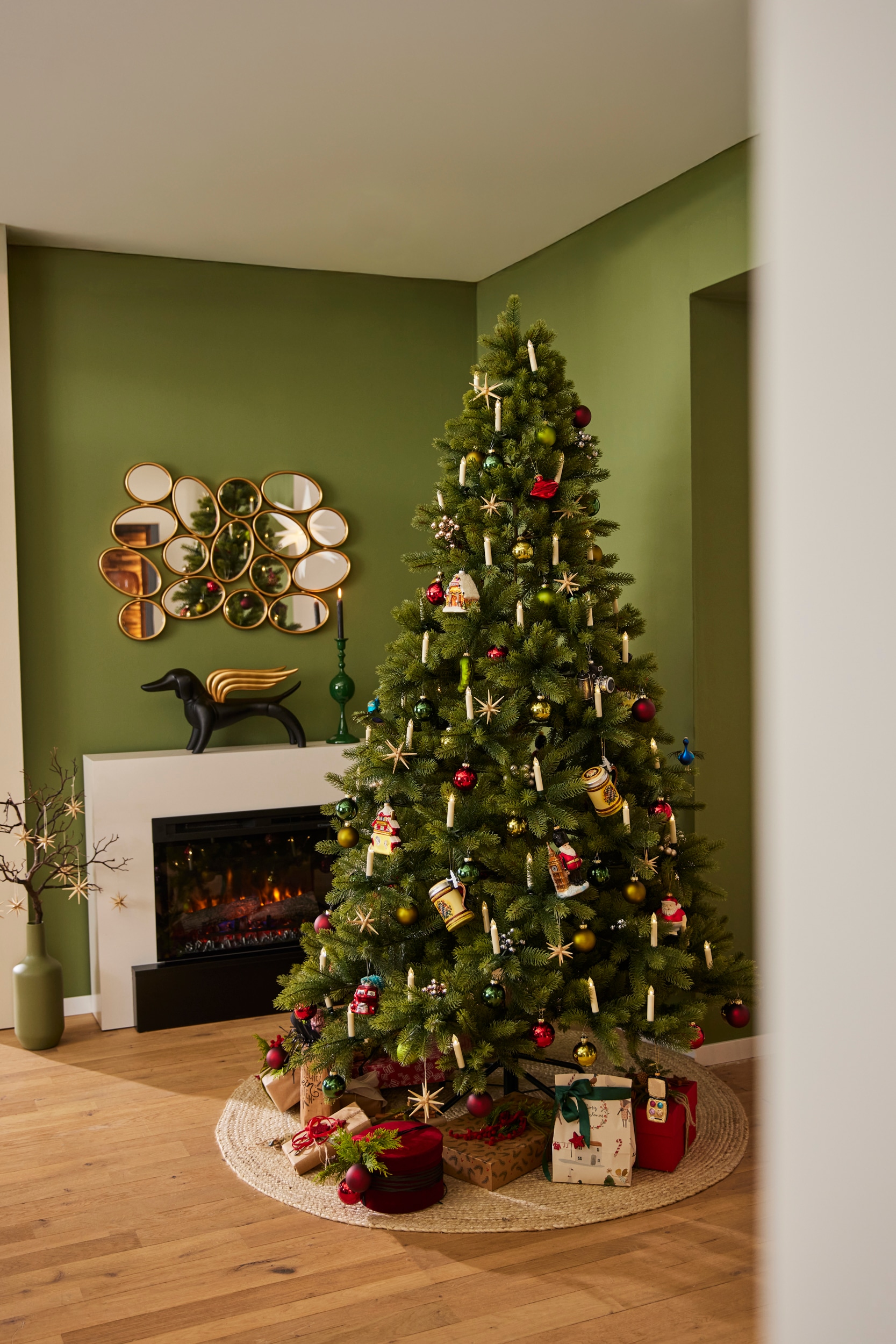 Creativ deco Künstlicher Weihnachtsbaum »Weihnachtsdeko aussen, künstlicher Christbaum, Tannenbaum«, von höchster Qualität