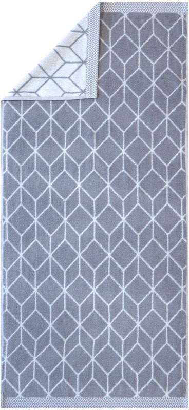 framsohn frottier Handtuch Set »Design Jacquard Prisma«, (2 St., 2er Set Handtücher 50 x 100 cm), mehrfarbig gewebtem Saum, hergestellt in Österreich