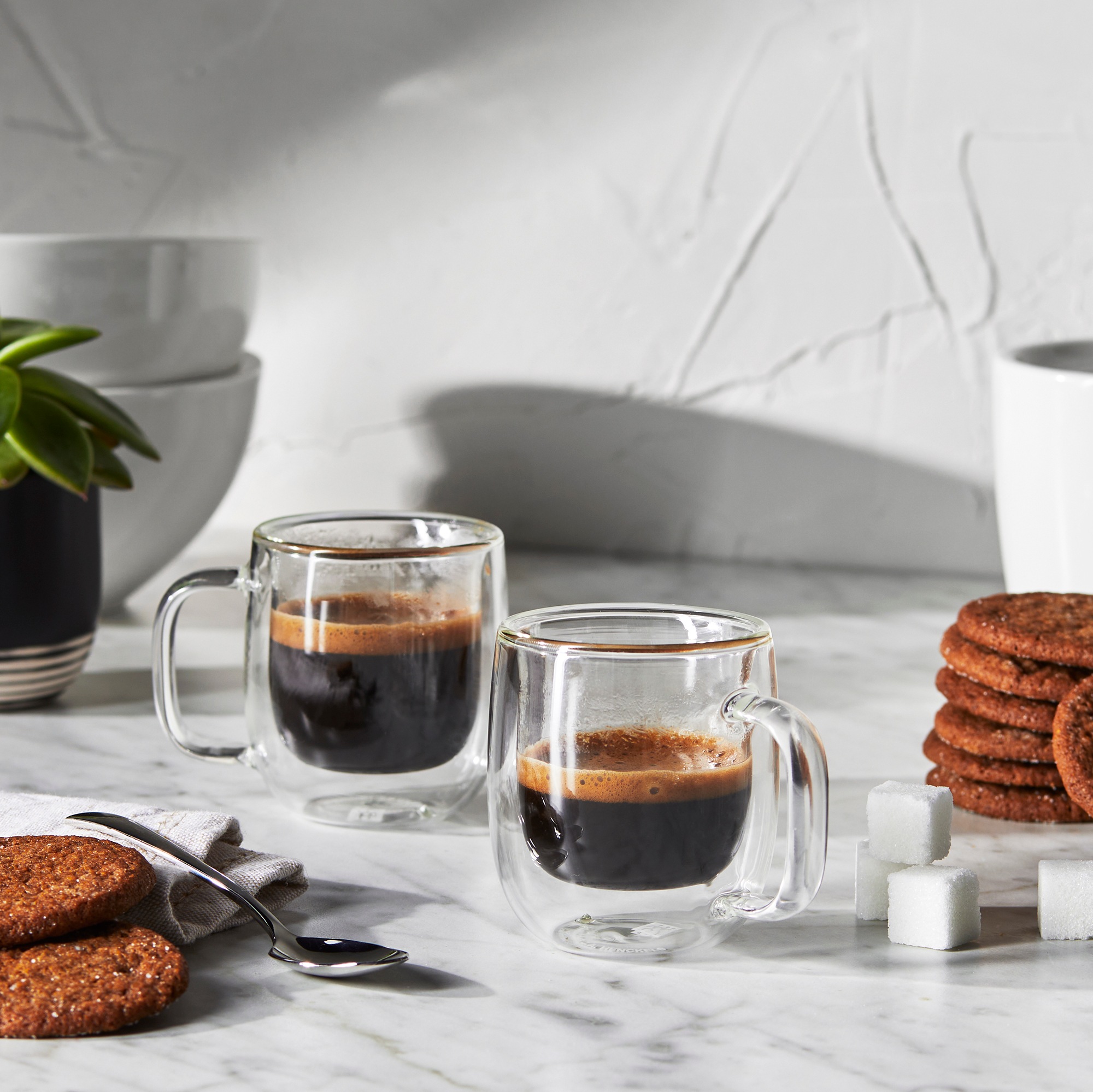 Zwilling Espressoglas »Sorrento Plus«, (Set, 2 tlg.), Doppelwandig, Borosilikatglas, 2-tlg., je 80 ml