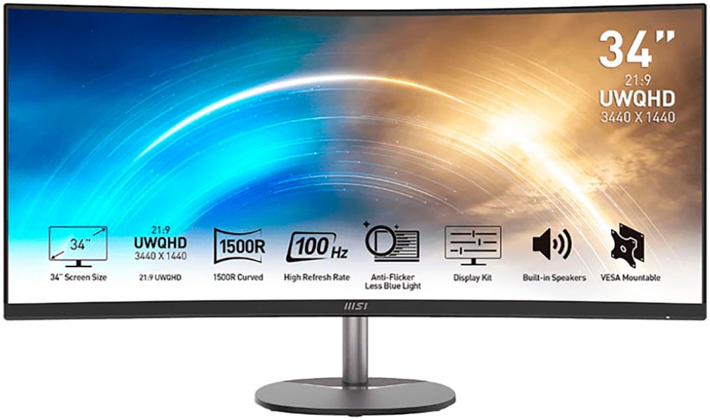 MSI LED-Monitor »PRO MP341CQ« 86 cm/34 Zol...
