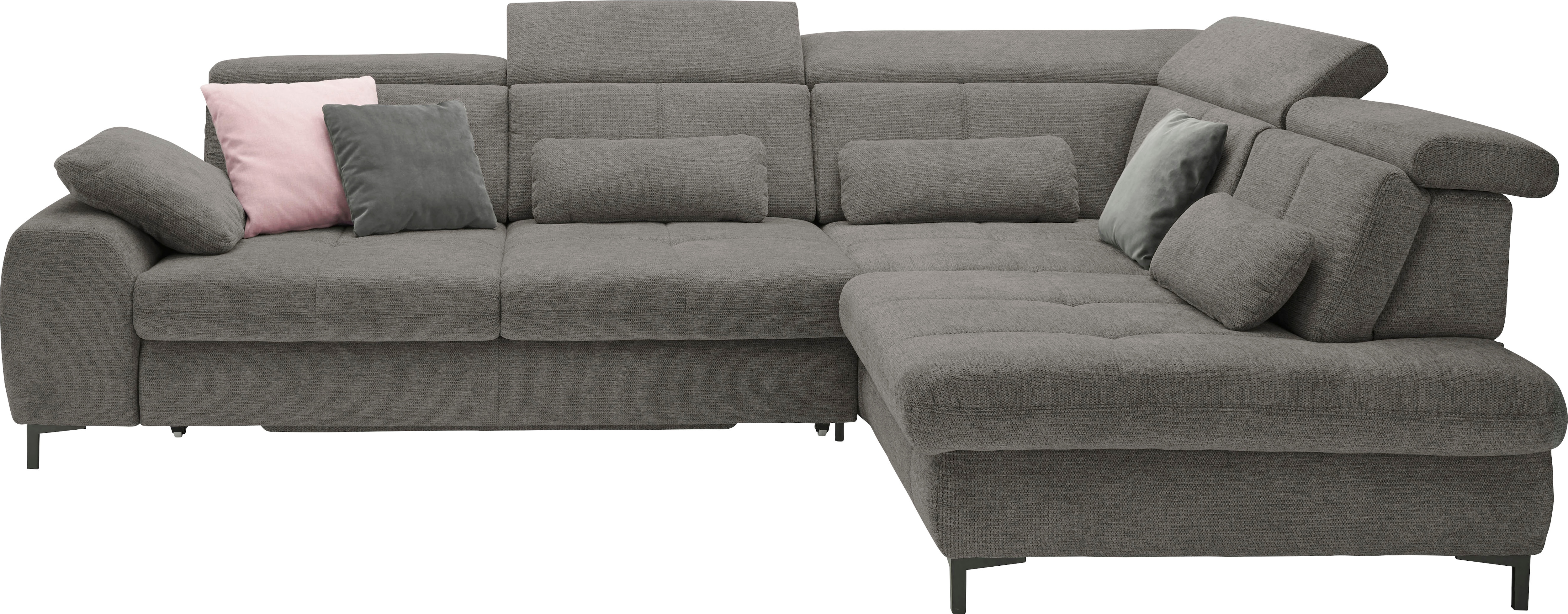 set one by Musterring Ecksofa Kaltschaumpolsterung, Flachgewebe, whlw. mit Funktionen, Sitzhöhe 49