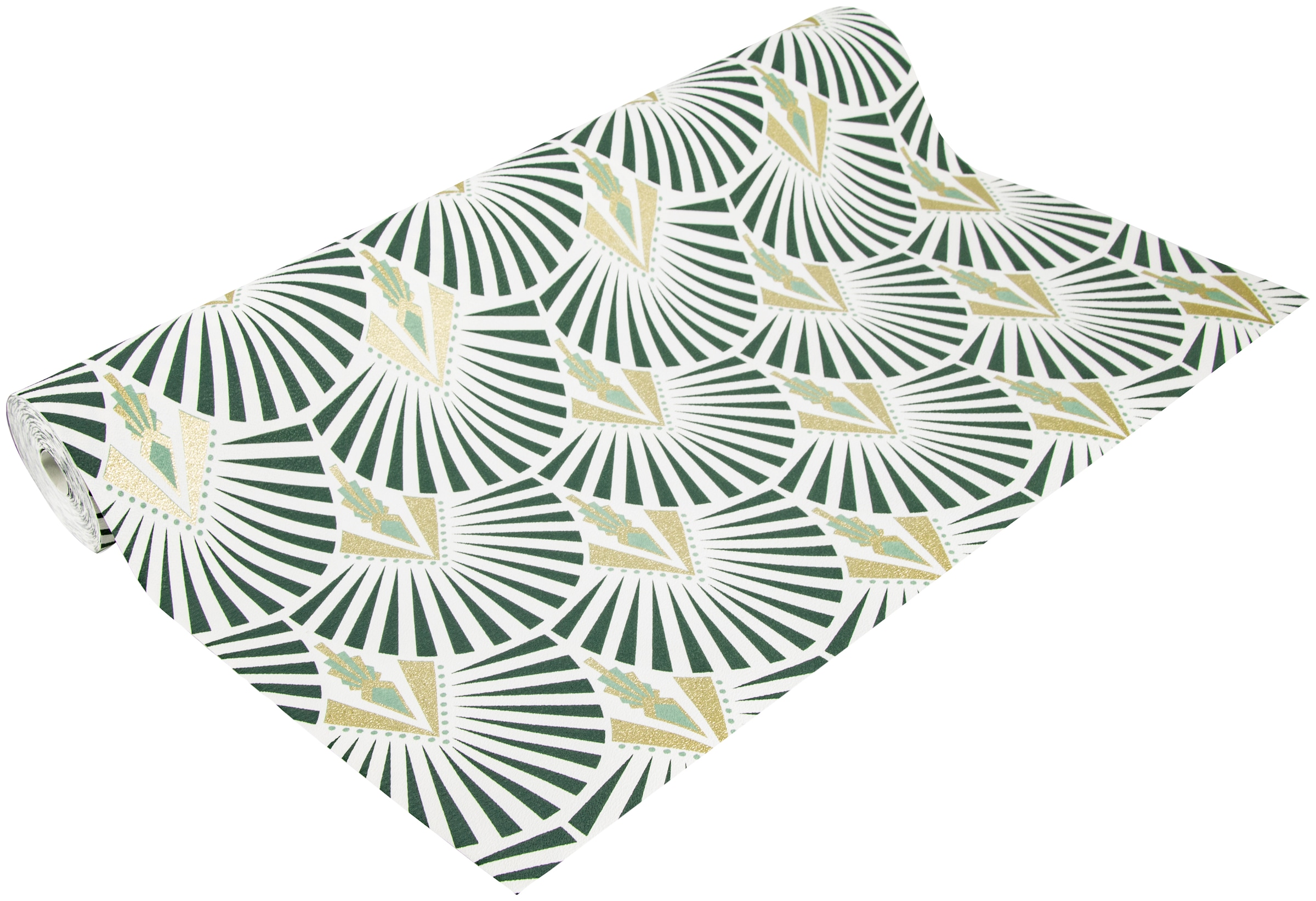 Superfresco Easy Vliestapete »Selena«, geometrisch, Grün - 10mx52cm