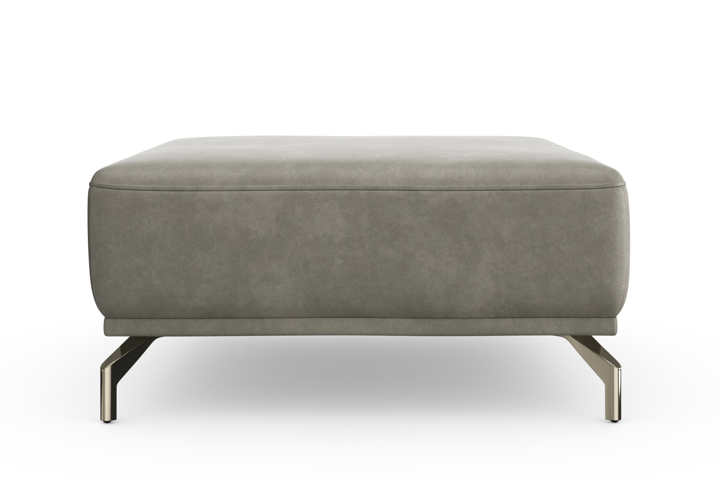 Thumbnail - sit&more Hocker "Bailando" mit Federkern und satinierten Nickelfüßen