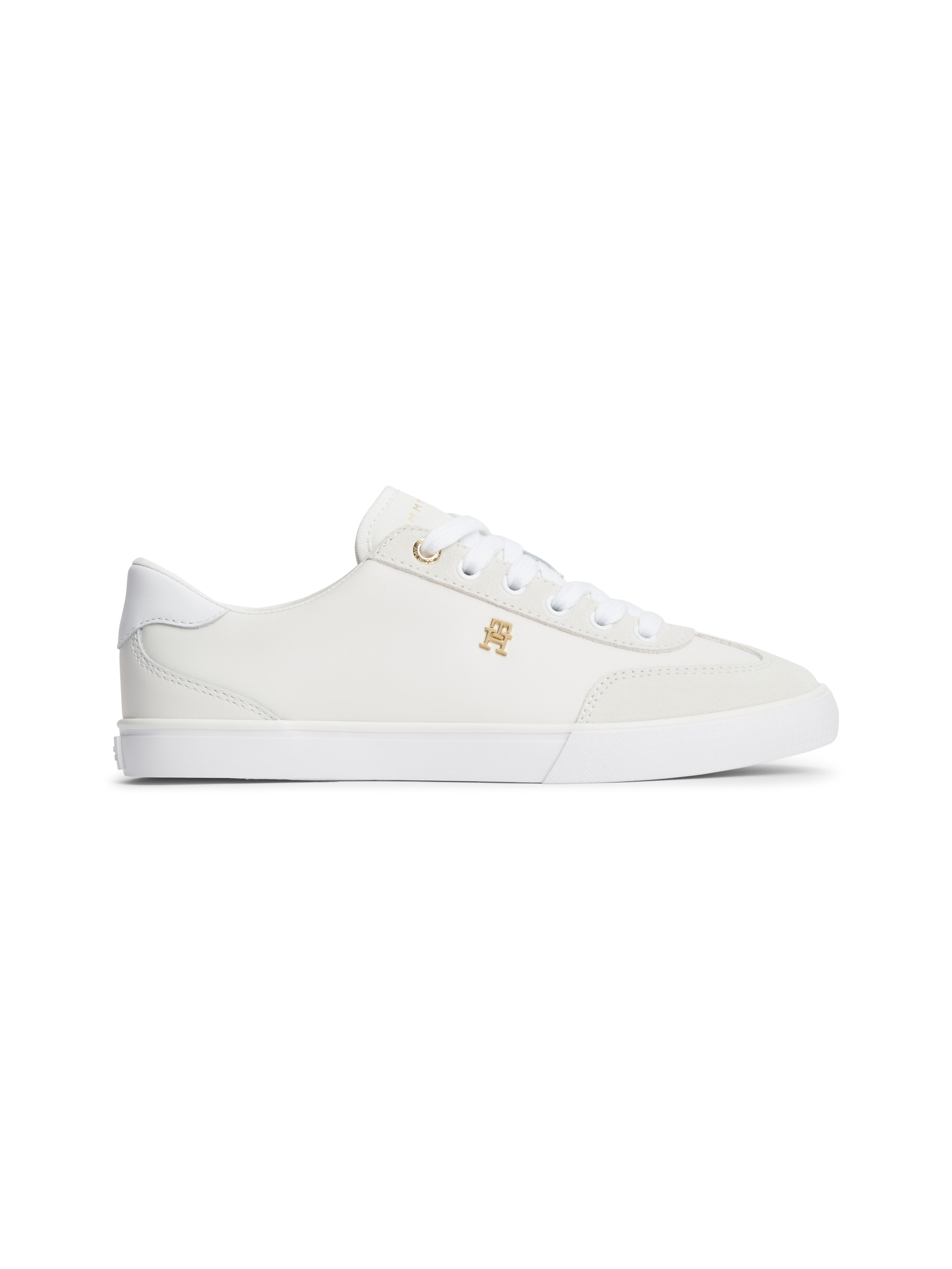 Tommy Hilfiger Sneaker »TH CHIC LOW VULC«  Freizeitschuh, Halbschuh, Schnürschuh mit Ziernähten