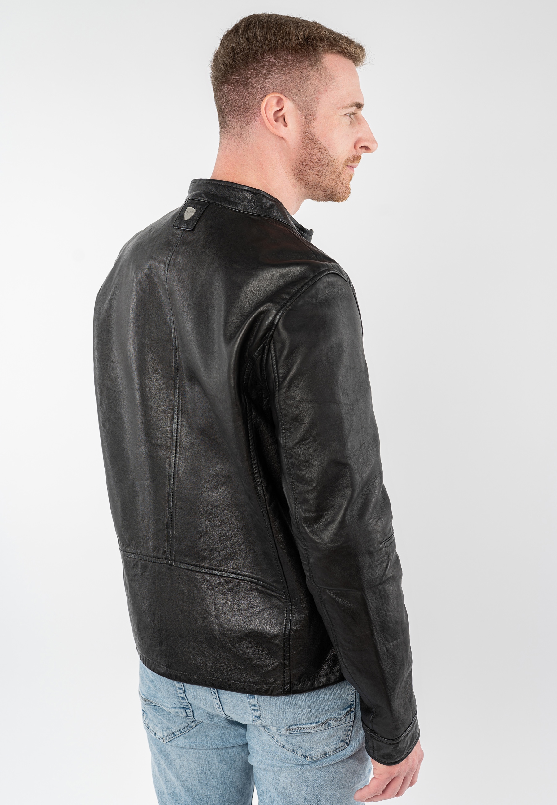 Mauritius Lederjacke »MMBounto« mit Stehkragen