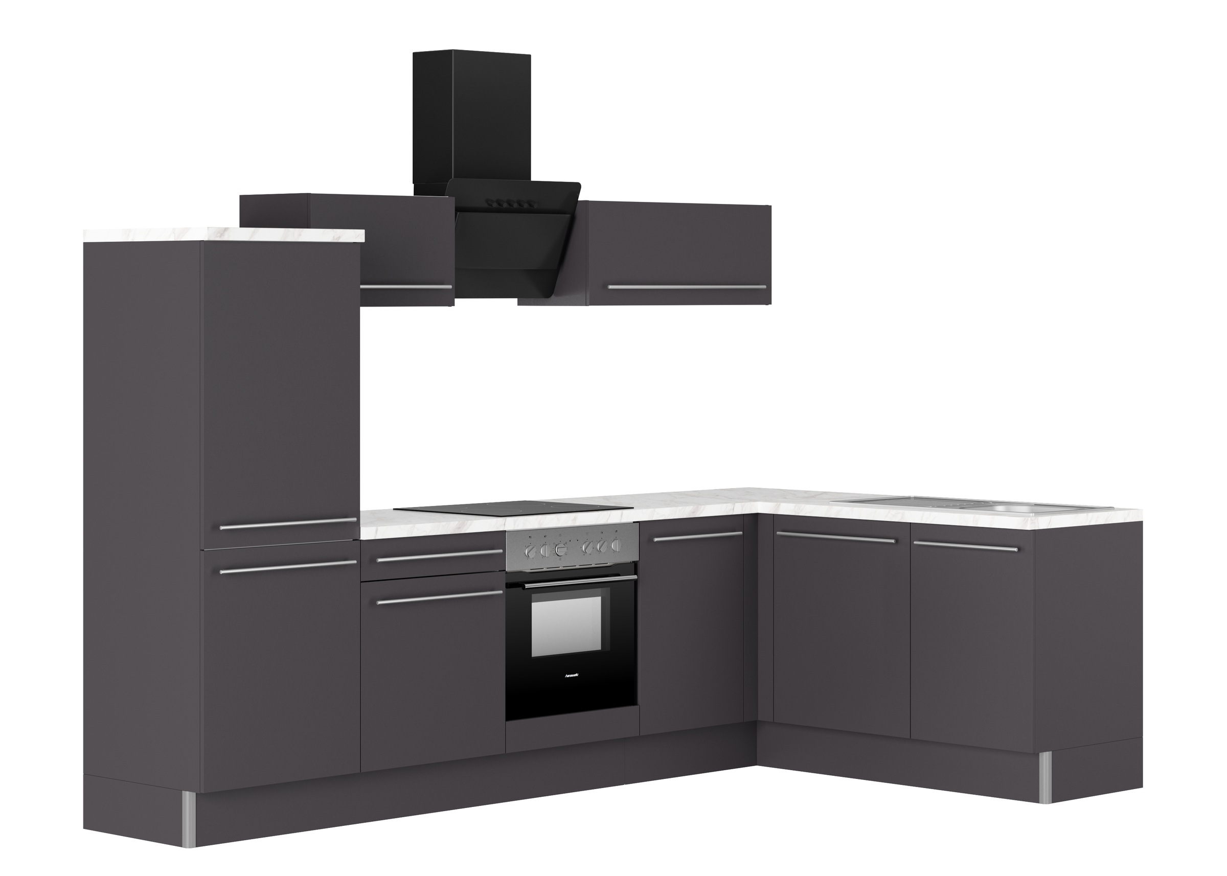 KOCHSTATION Küche "KS-Bern2" Stellmaße 295 x 175 cm, wahlweise mit E-Geräte günstig online kaufen