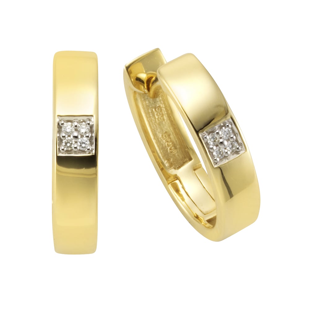 Orolino Paar Creolen »Gold 585 Brillanten 0,03ct.«