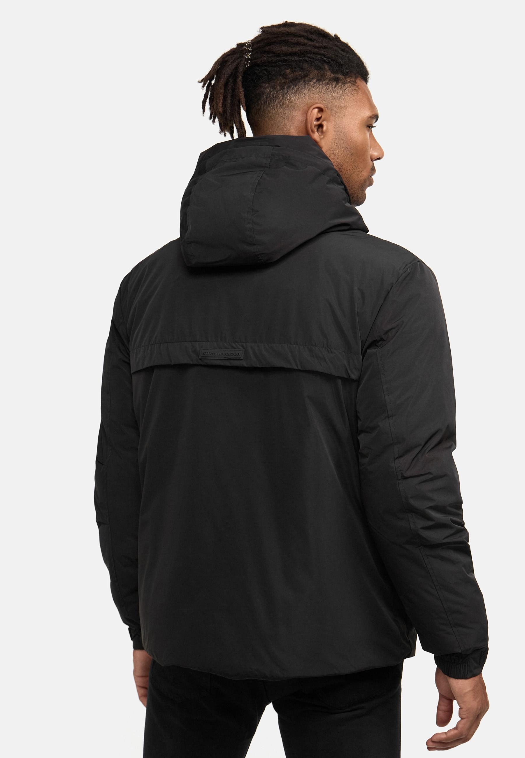 Stone Harbour Winterjacke »Yorchii XX«, mit Kapuze, Herren Outdoorjacke mit Fleece-Innenfutter