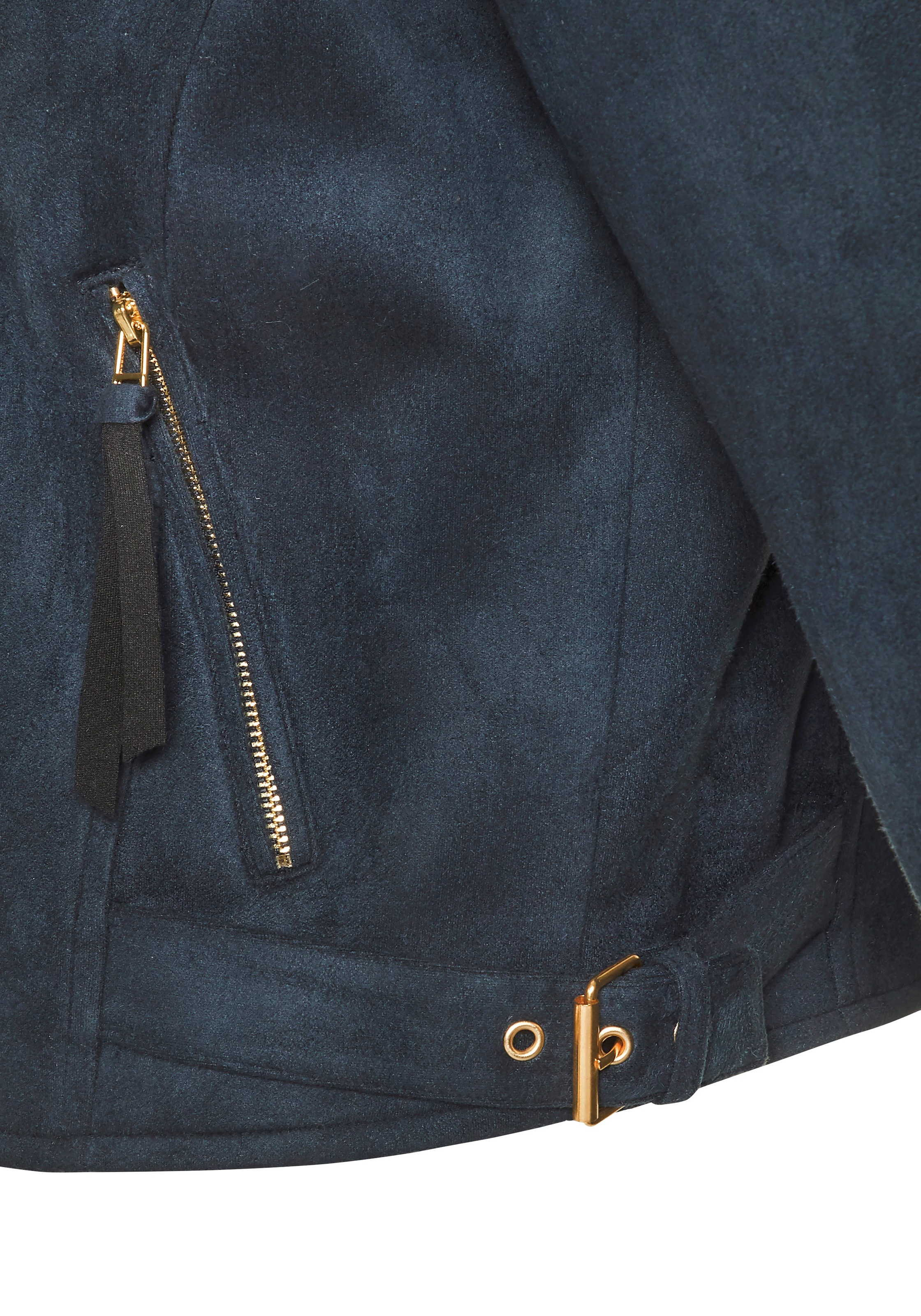 LASCANA Bikerjacke, in Veloursleder-Optik