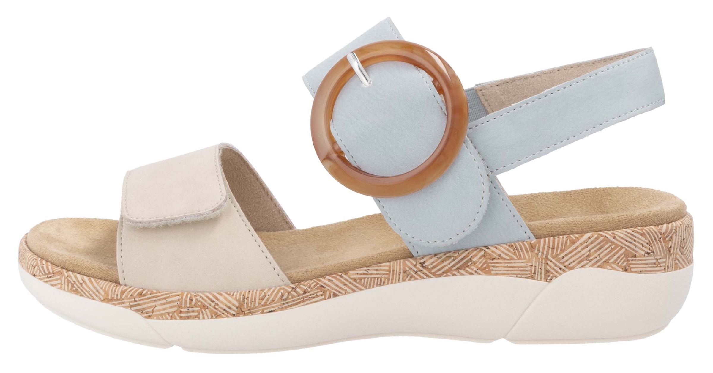 Remonte Keilsandalette, Sommerschuh, Riemchensandale, praktische Klettverschlüsse