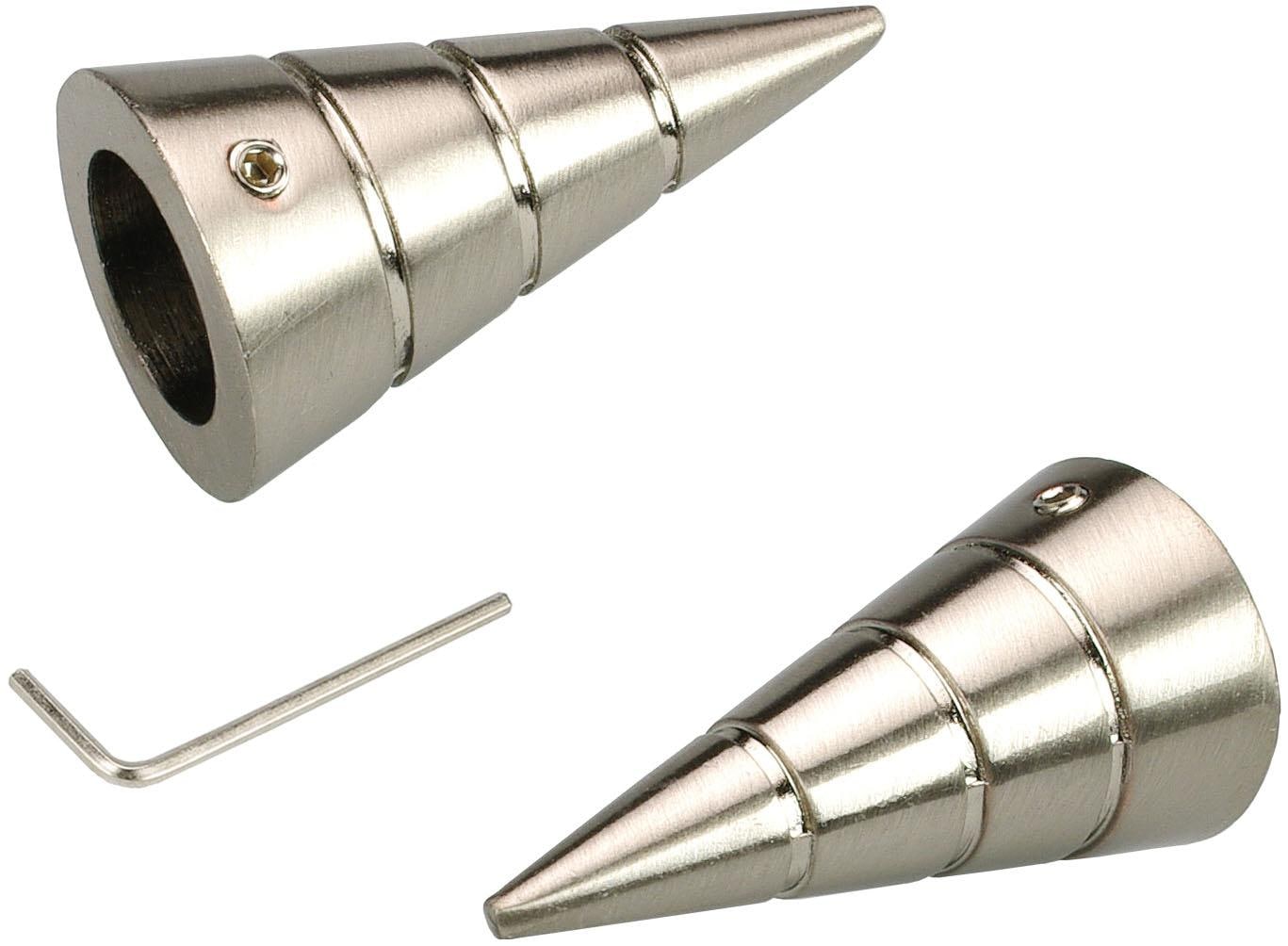 Liedeco Gardinenstangen-Endstück "Kegel" für Gardinenstangen Ø 16 mm günstig online kaufen