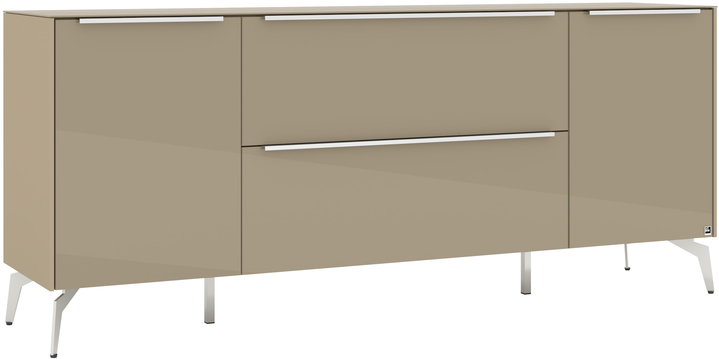 set one by Musterring Lowboard »Reno« 1 Stk. tlg. Mit Winkelfuß in diversen Farben, 78 cm Höhe & Farbauswahl