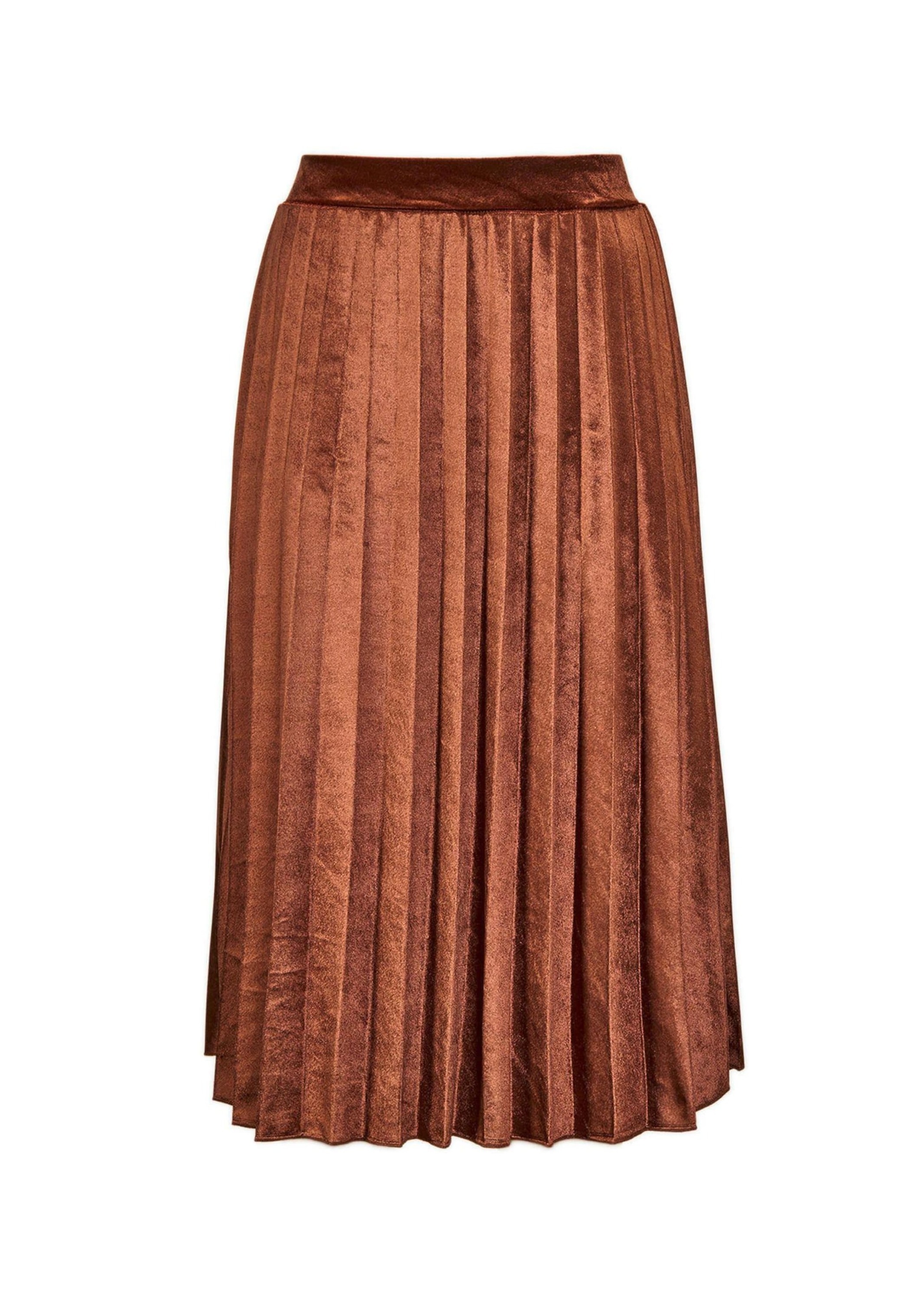 GOLDNER A-Linien-Rock "Plisseerock aus schimmerndem Samt" Plissee günstig online kaufen