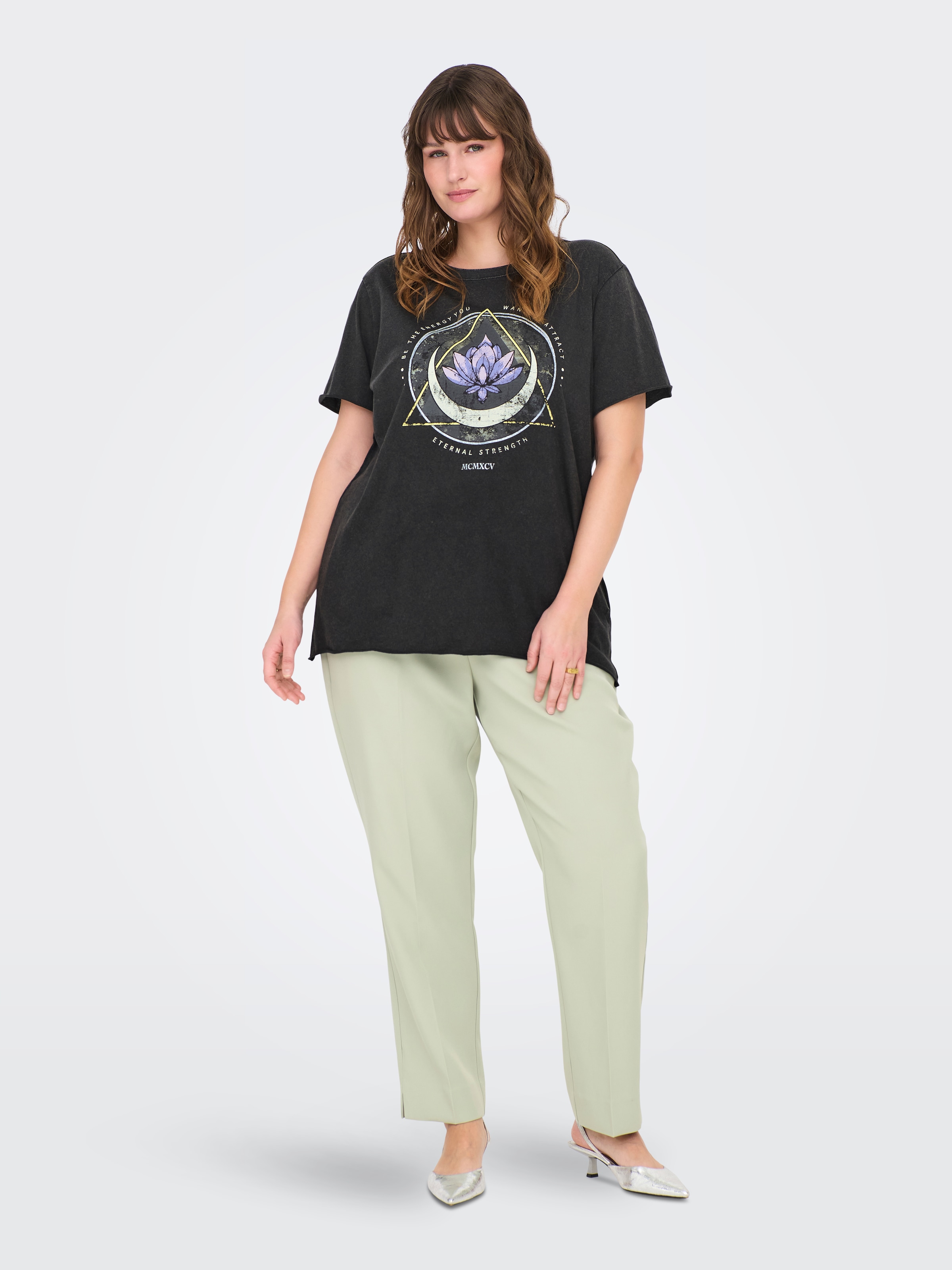 ONLY CARMAKOMA Kurzarmshirt »CARMIKO LIFE WASHED SS REG TEE JRS«