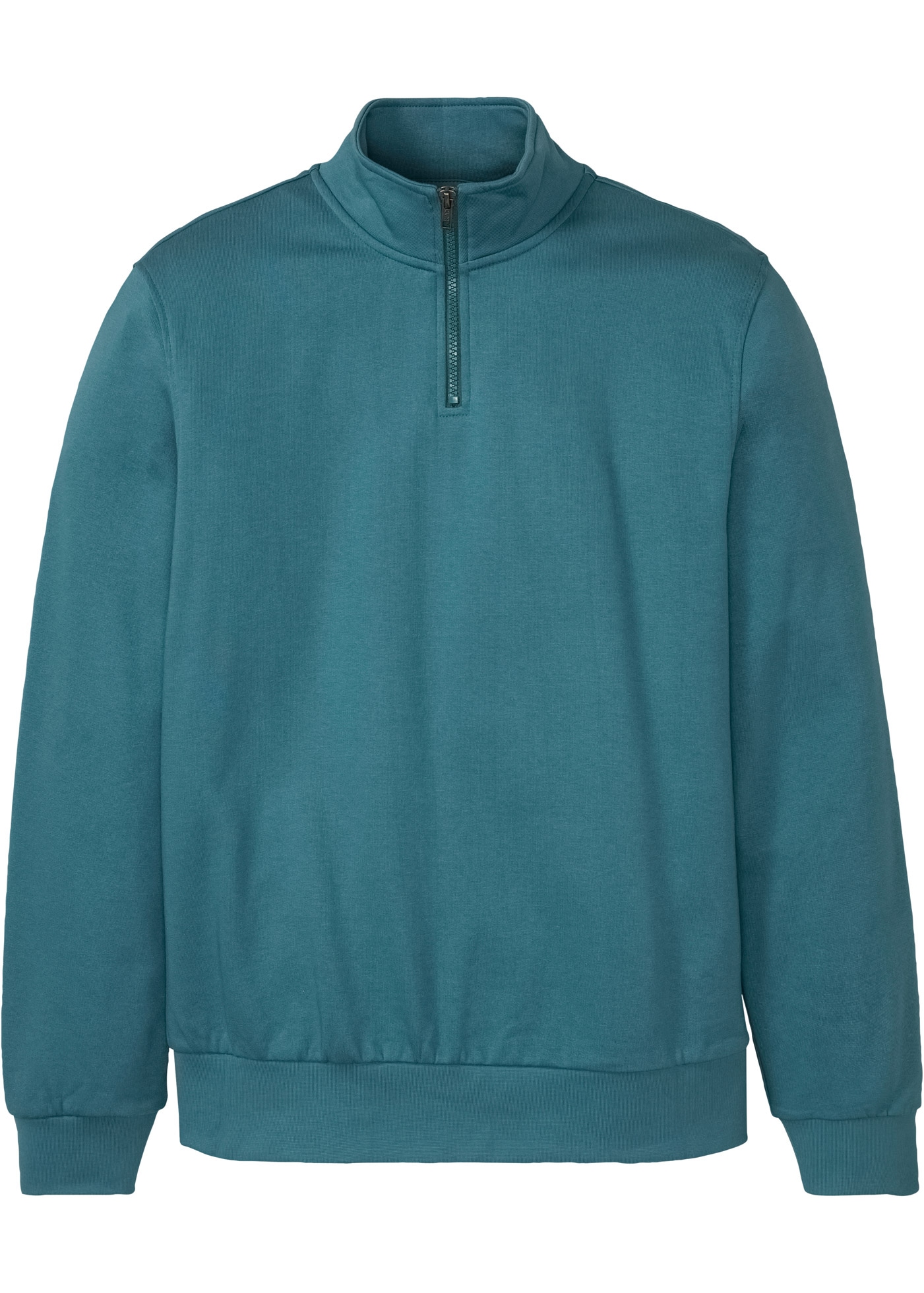 bonprix Sweatshirt »Sweatshirt mit Troyerkragen«, mit Stehkragen mit kurzem Reißverschluss, Regular Fit, unifarben
