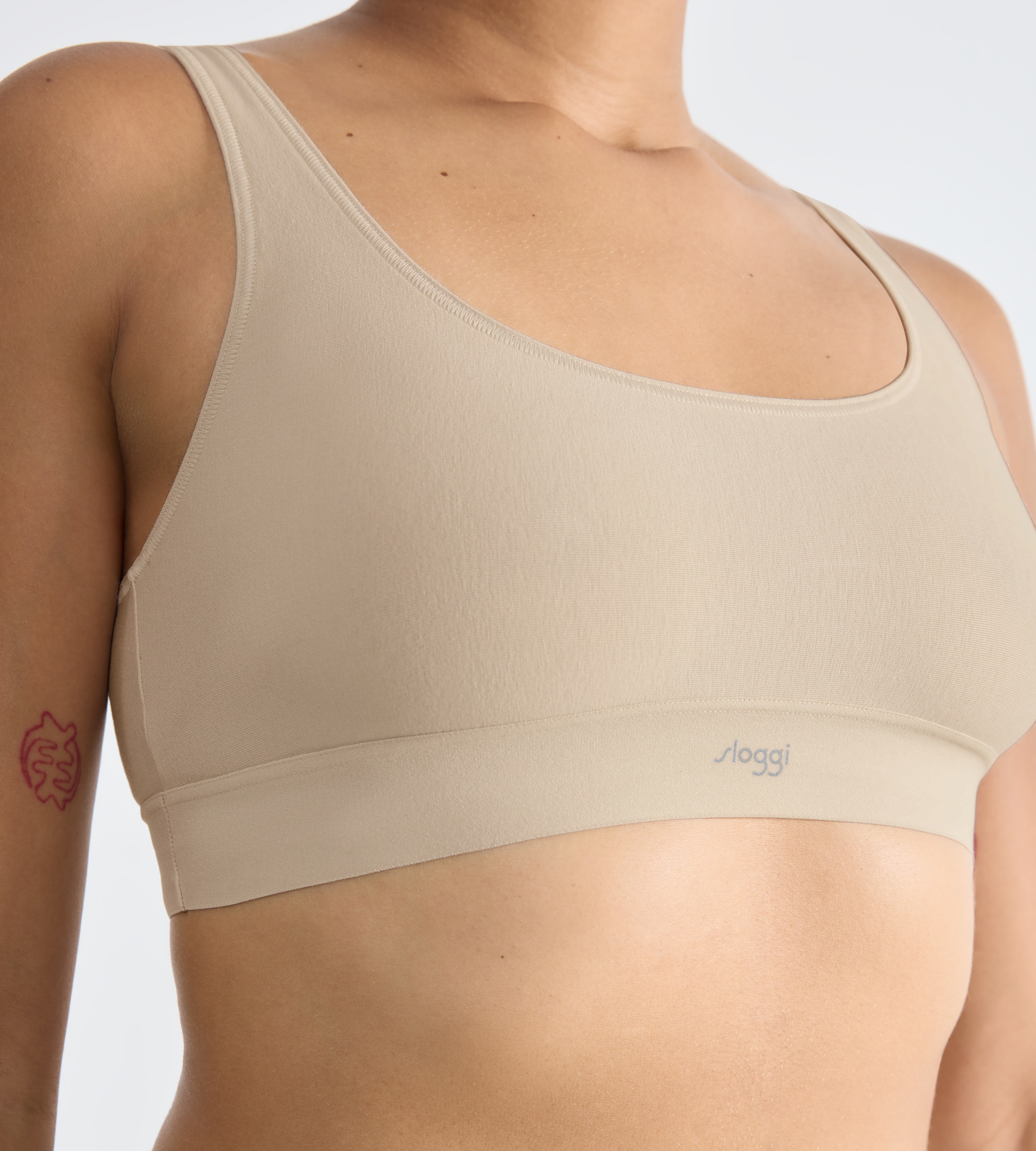Thumbnail - sloggi Bustier "EVER Ease" temperaturausgleichend, Baumwolle, U-Ausschnitt, atmungsaktiv