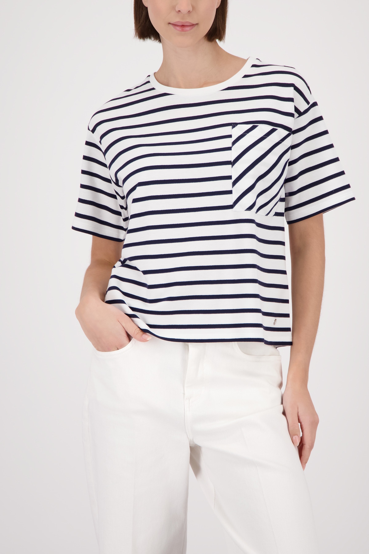 Monari T-Shirt Regular fit mit Rundhalsausschnitt günstig online kaufen