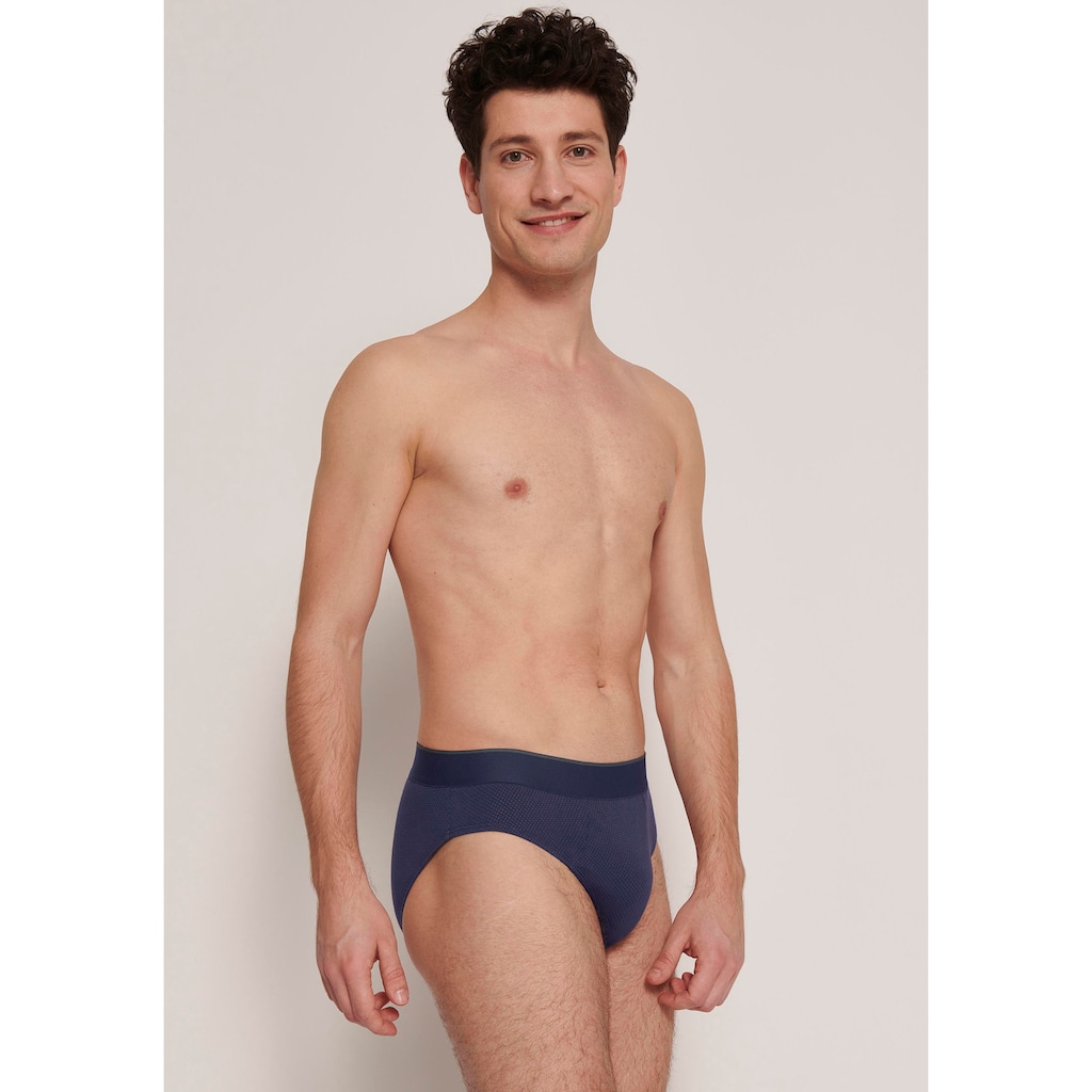 sloggi Midislip »men EVER Airy Brief C4P«, (Packung, 4 St.), Herrenslip, Brief, atmungsaktives Material