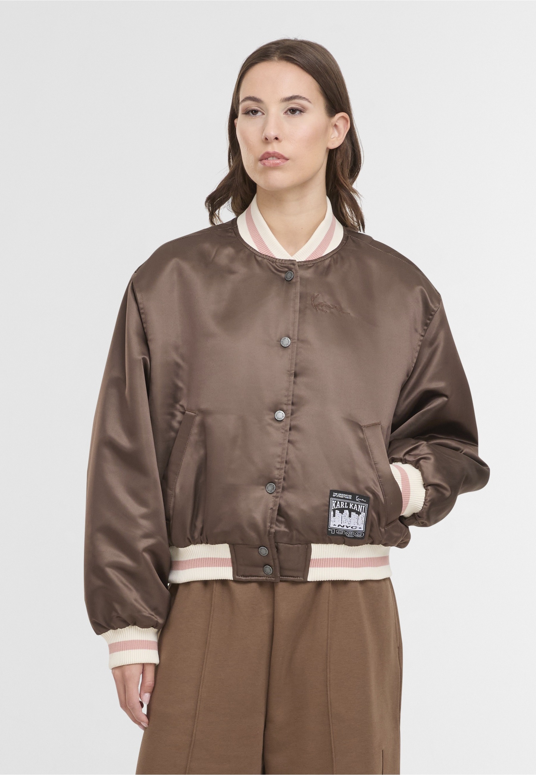 Karl Kani Bomberjacke »Karl Kani Signature Bowling Jacket« 1 Stk. tlg. ohne Kapuze