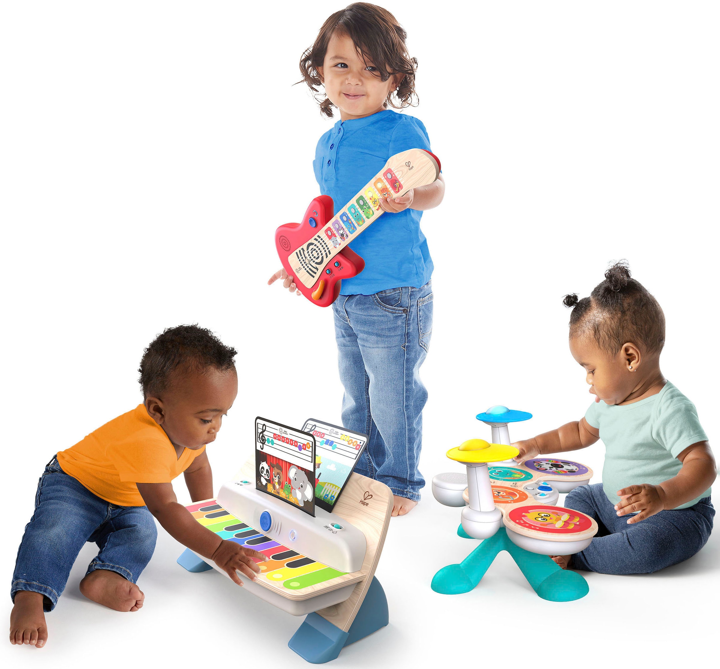 Hape Spielzeug-Musikinstrument »Baby Einstein, Together in Tune Drums™«, Connected Magic Touch™; FSC®- schützt Wald - weltweit