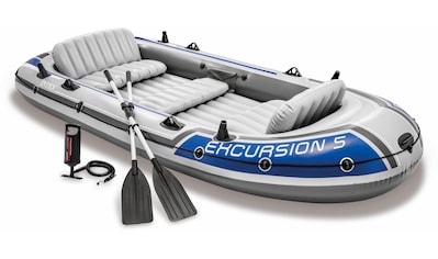 Schlauchboot »Excursion 5«, (Set, mit 2 Paddeln und Luftpumpe)