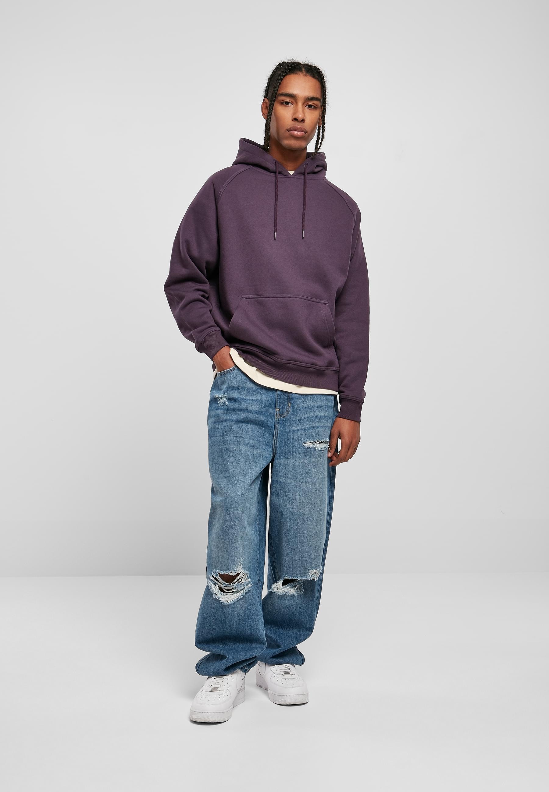 URBAN CLASSICS Sweatshirt »Urban Classics Herren Blank Hoody«, (1 tlg.)