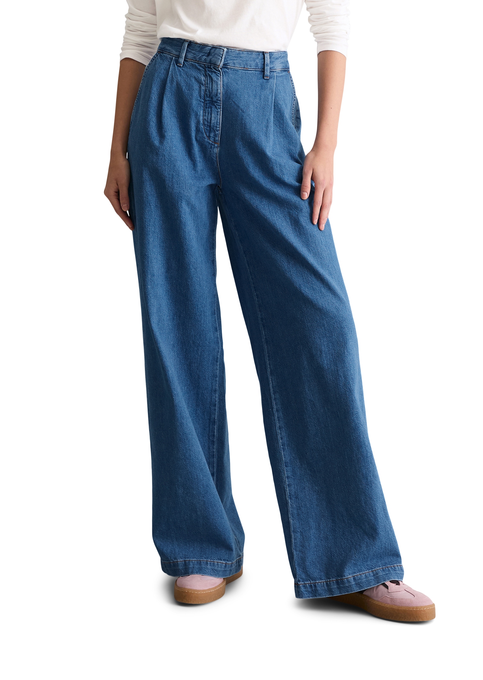 Marc OPolo DENIM Weite Jeans "Model Tomma" High Pleated Waist, Wide Leg günstig online kaufen