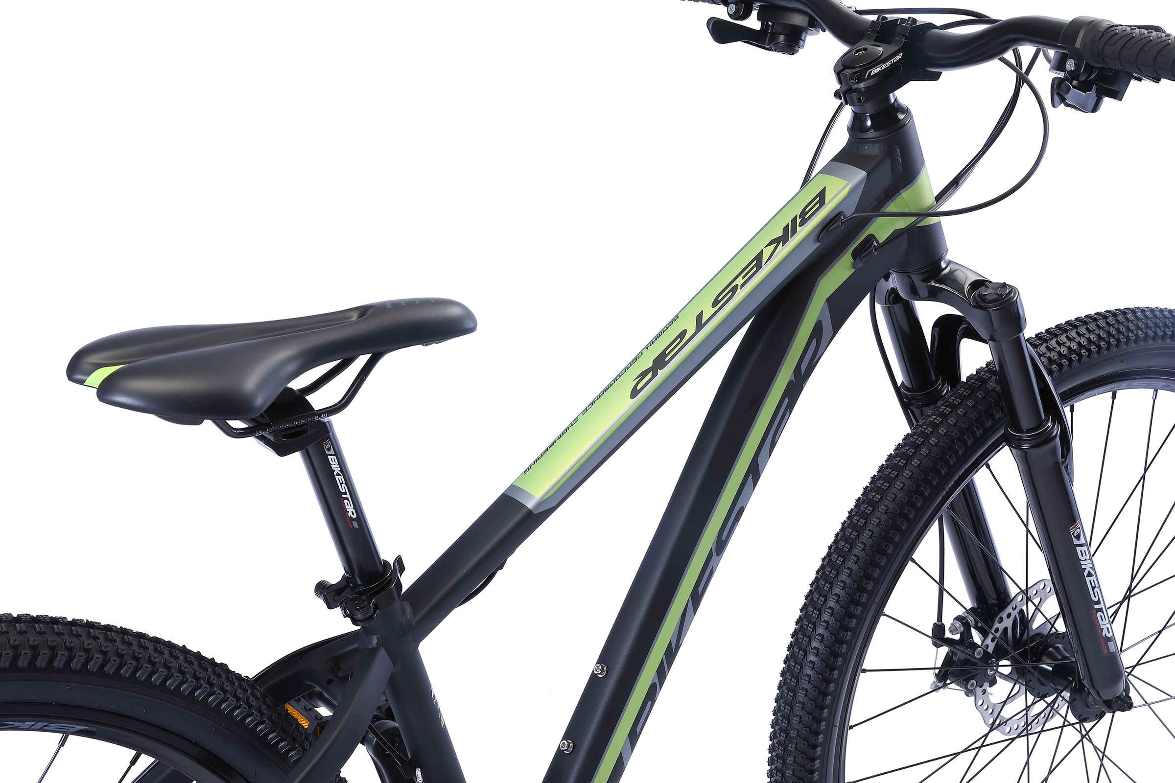 Bikestar Mountainbike, 21 Gang, Shimano, RD-TY300 Schaltwerk, Kettenschaltung, für Damen und Herren, Kettenschaltung