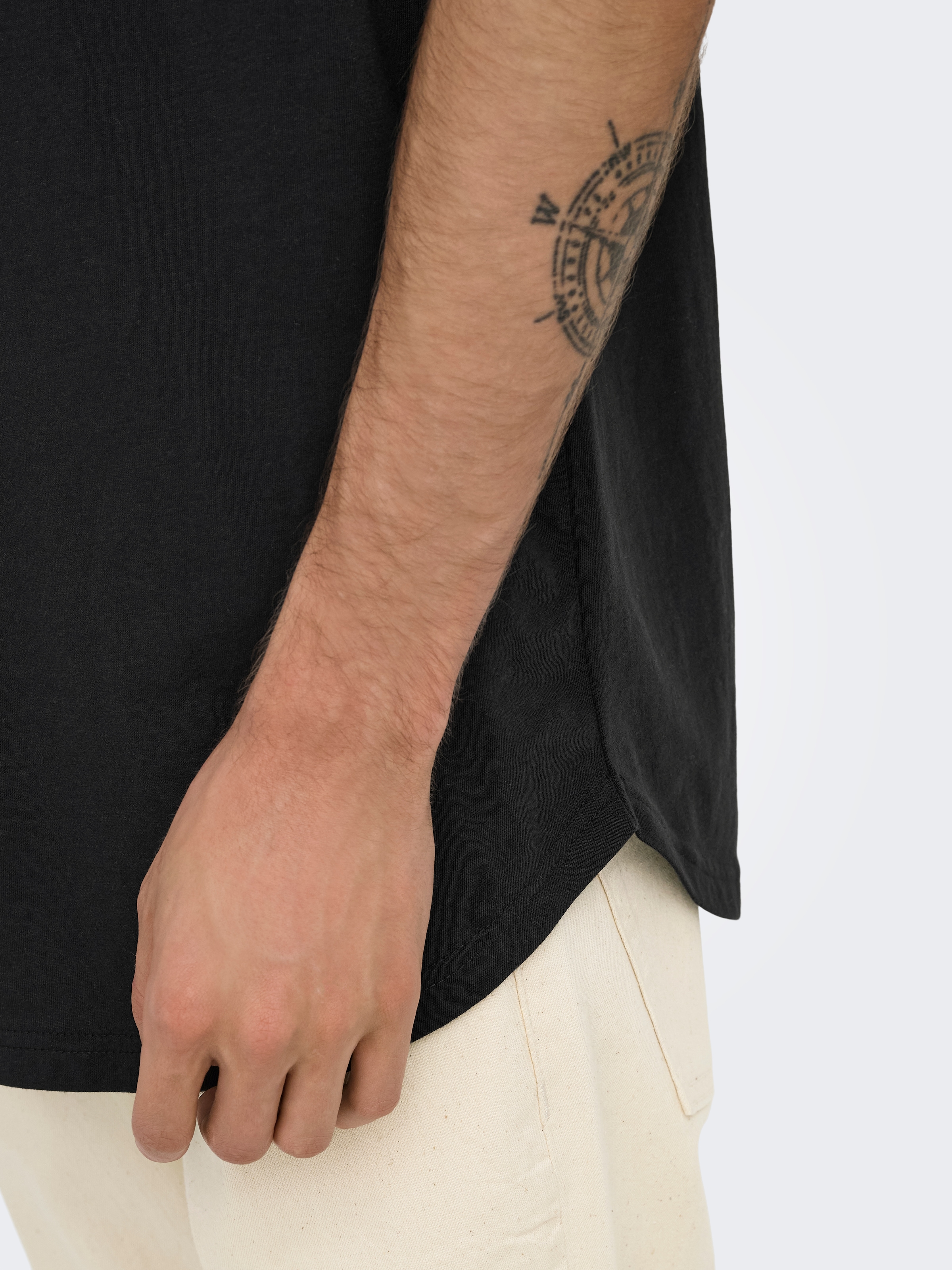 ONLY & SONS Rundhalsshirt »ONSJEFF LONGY SS TEE 5-PACK OTL« Packung, 5