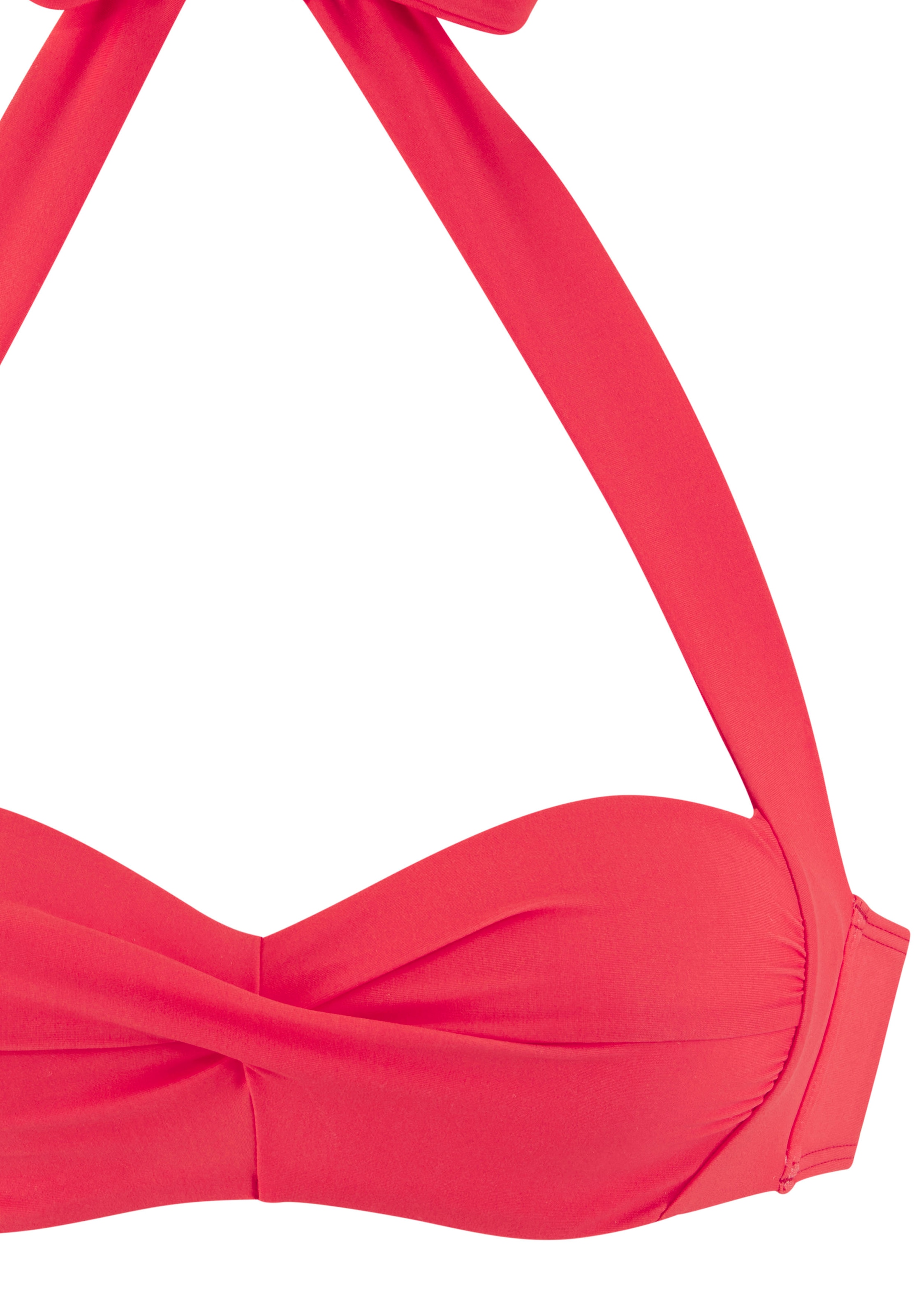LASCANA Bügel-Bandeau-Bikini-Top »Lolo«, in getwisteter Optik