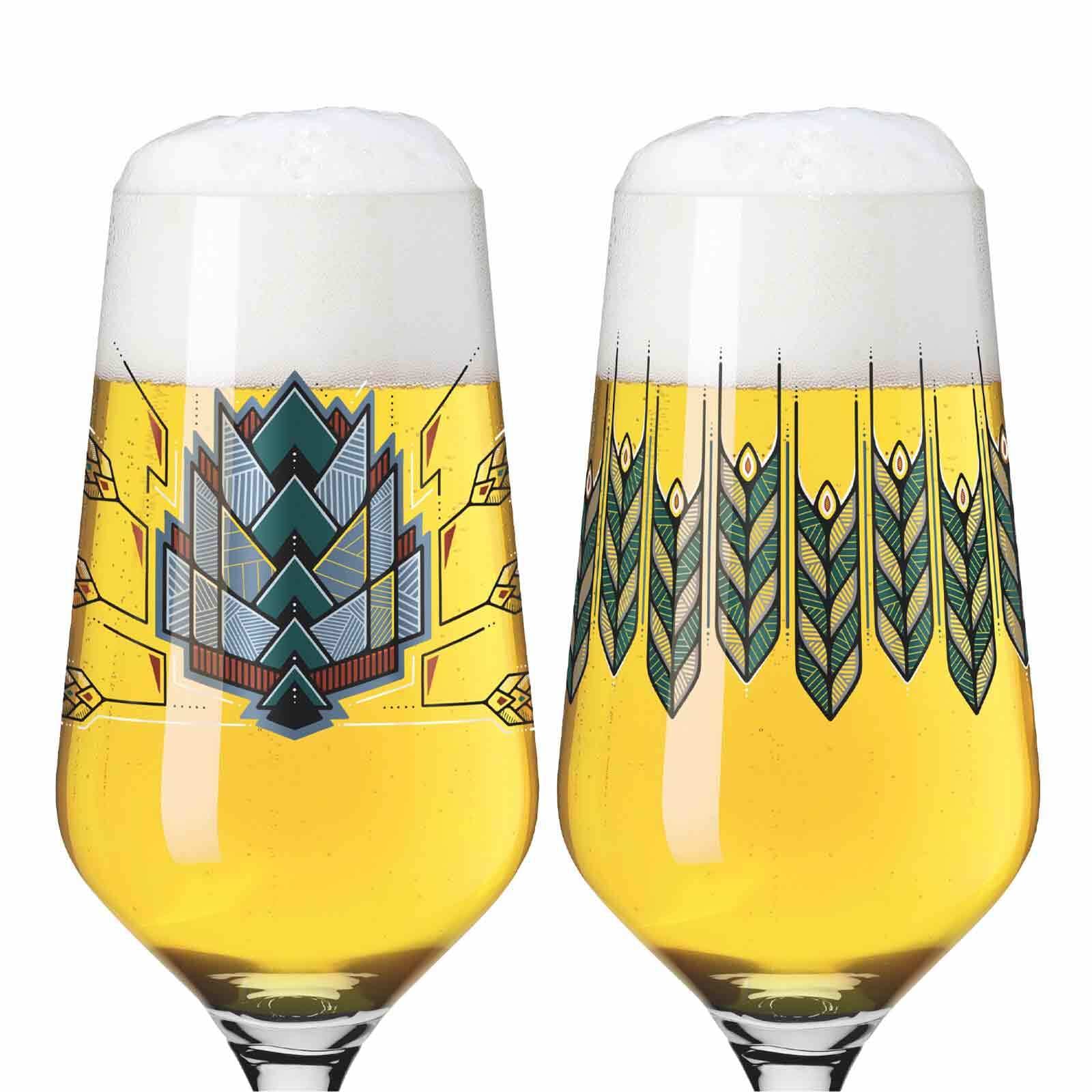 Ritzenhoff Bierglas »Pilsgläser mit Motiv Brauchzeit 374 ml 2er Set transparent«
