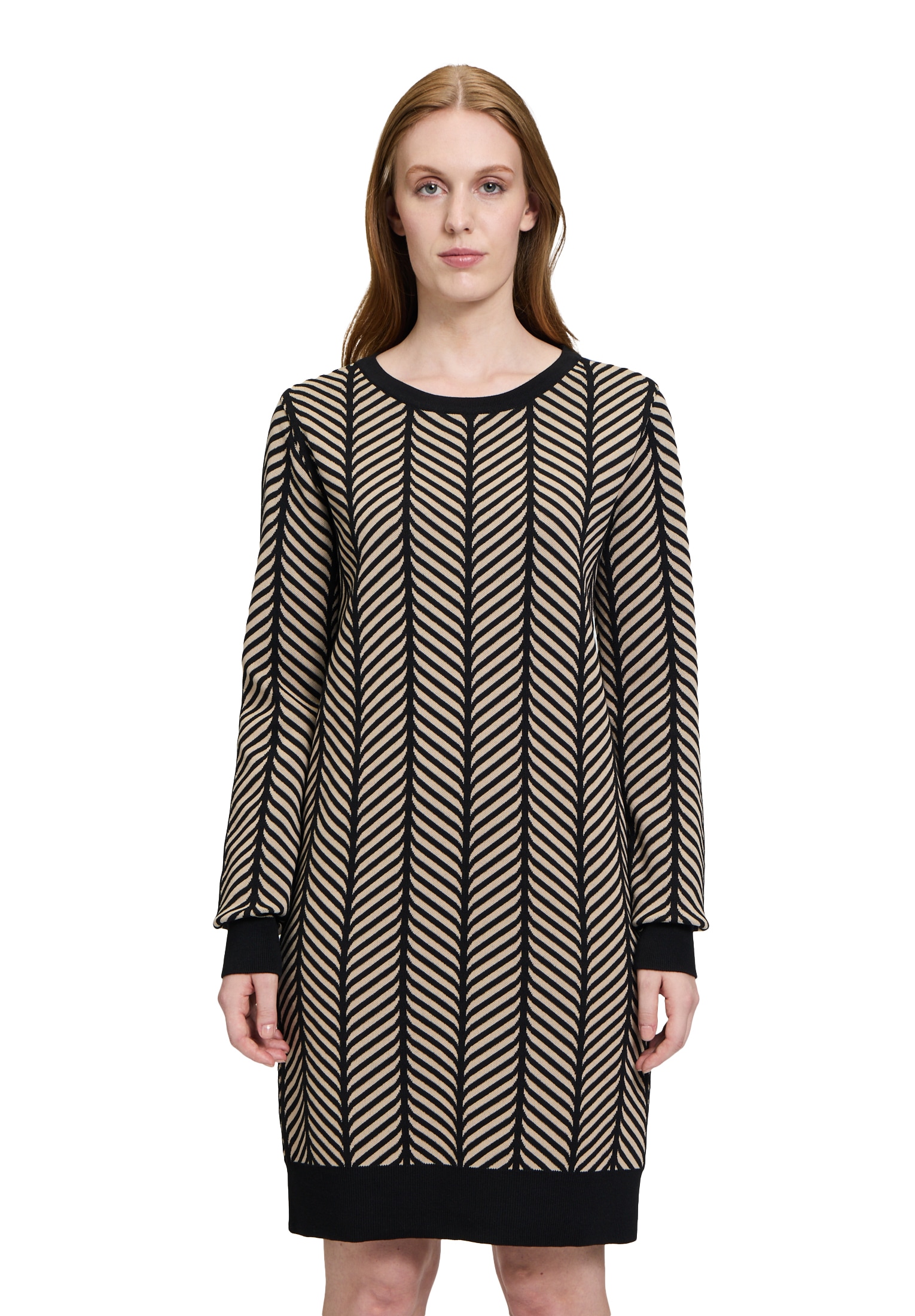 Betty&Co Strickkleid "Damen mit Jacquard" Ohne Tasche Jacquard günstig online kaufen