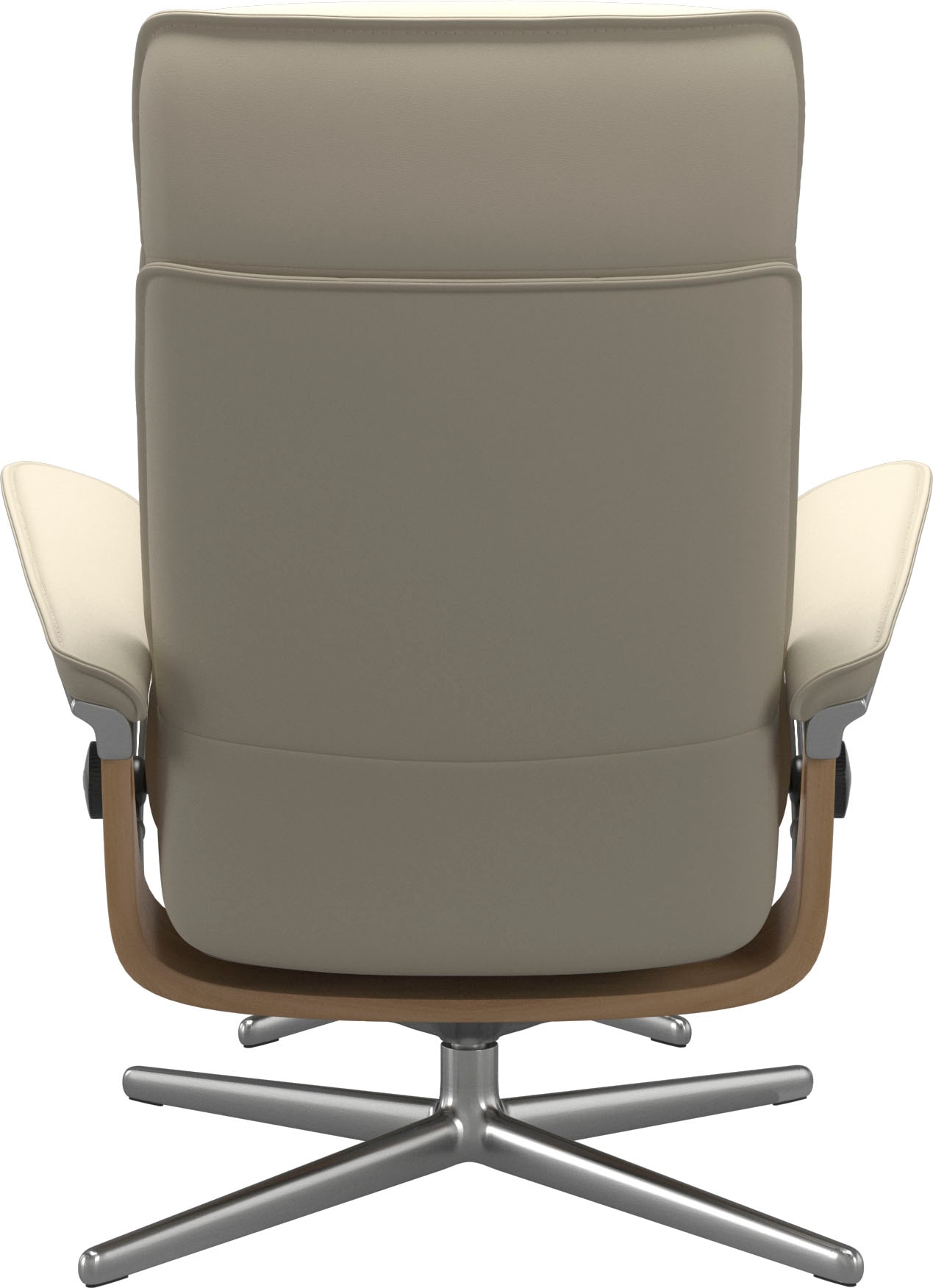 Stressless® Relaxsessel »Admiral«, (Set, Relaxsessel inkl. Hocker), mit Cross Base, Größe M & L, Holzakzent Eiche