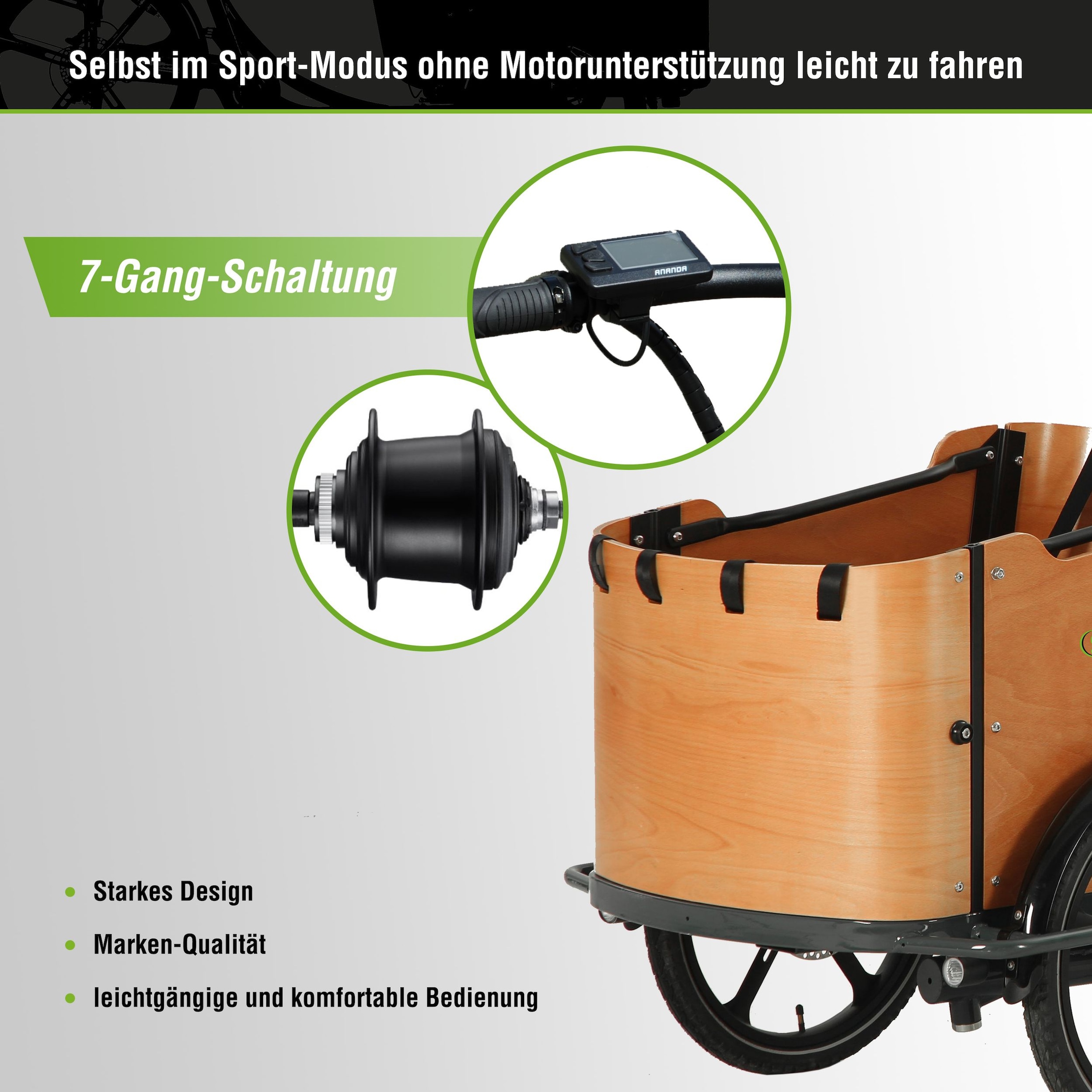 SachsenRad »SachsenRAD T2 Neo Vintage mit Abdeckung« 7 Gang Shimano Kettenschaltung Heckmotor 250 W