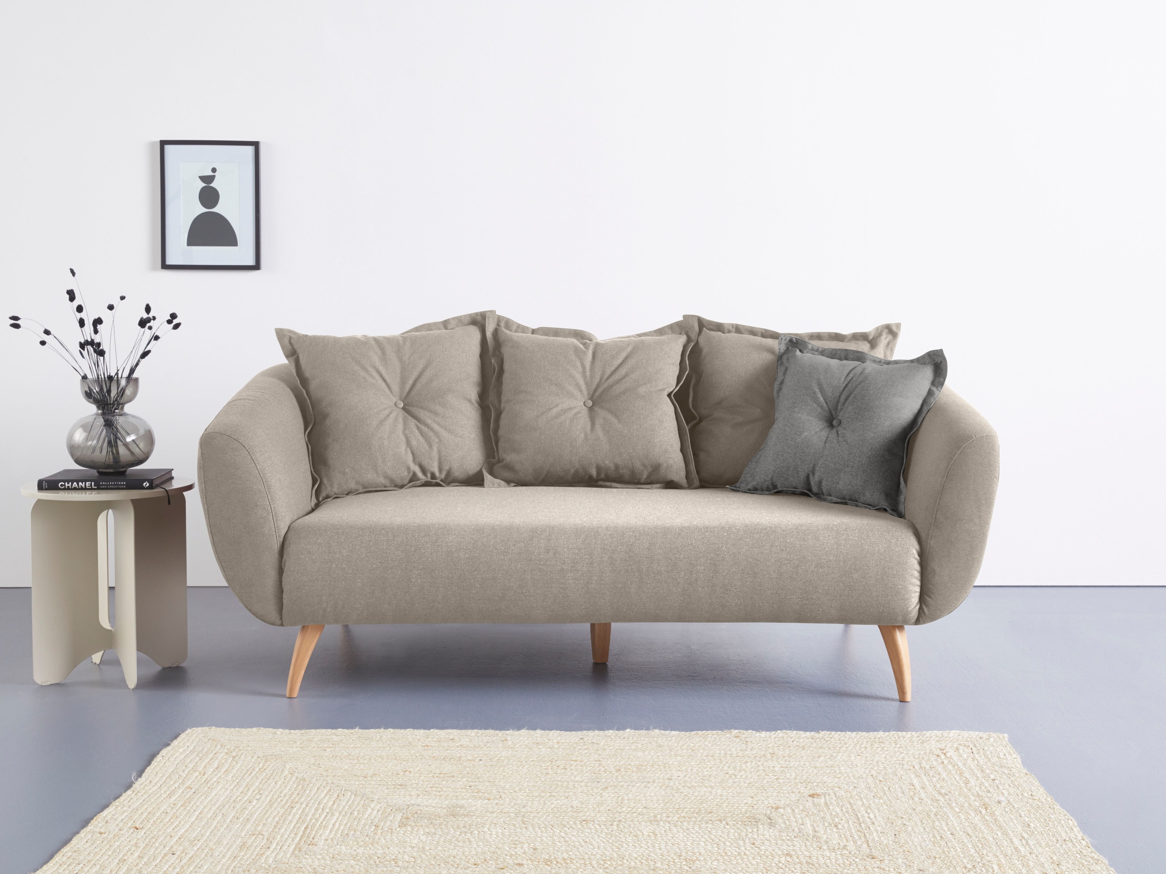 Home affaire 2,5-Sitzer "Baggio modern und romantisches Design, bequem", Zi günstig online kaufen