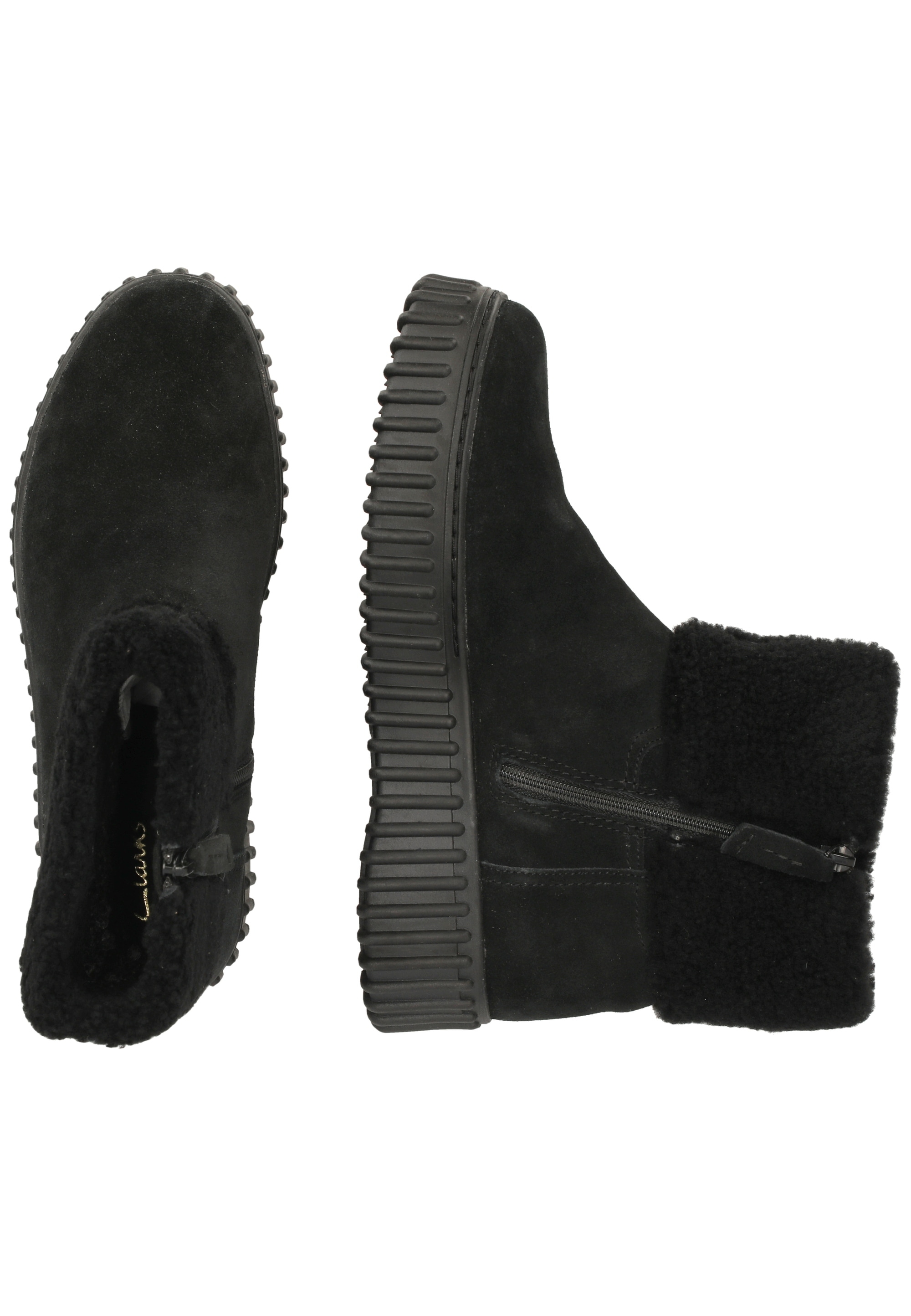 Clarks Stiefel »Torhill Turn Black WLined Sde«  mit charakteristischer, gerippter Sohle