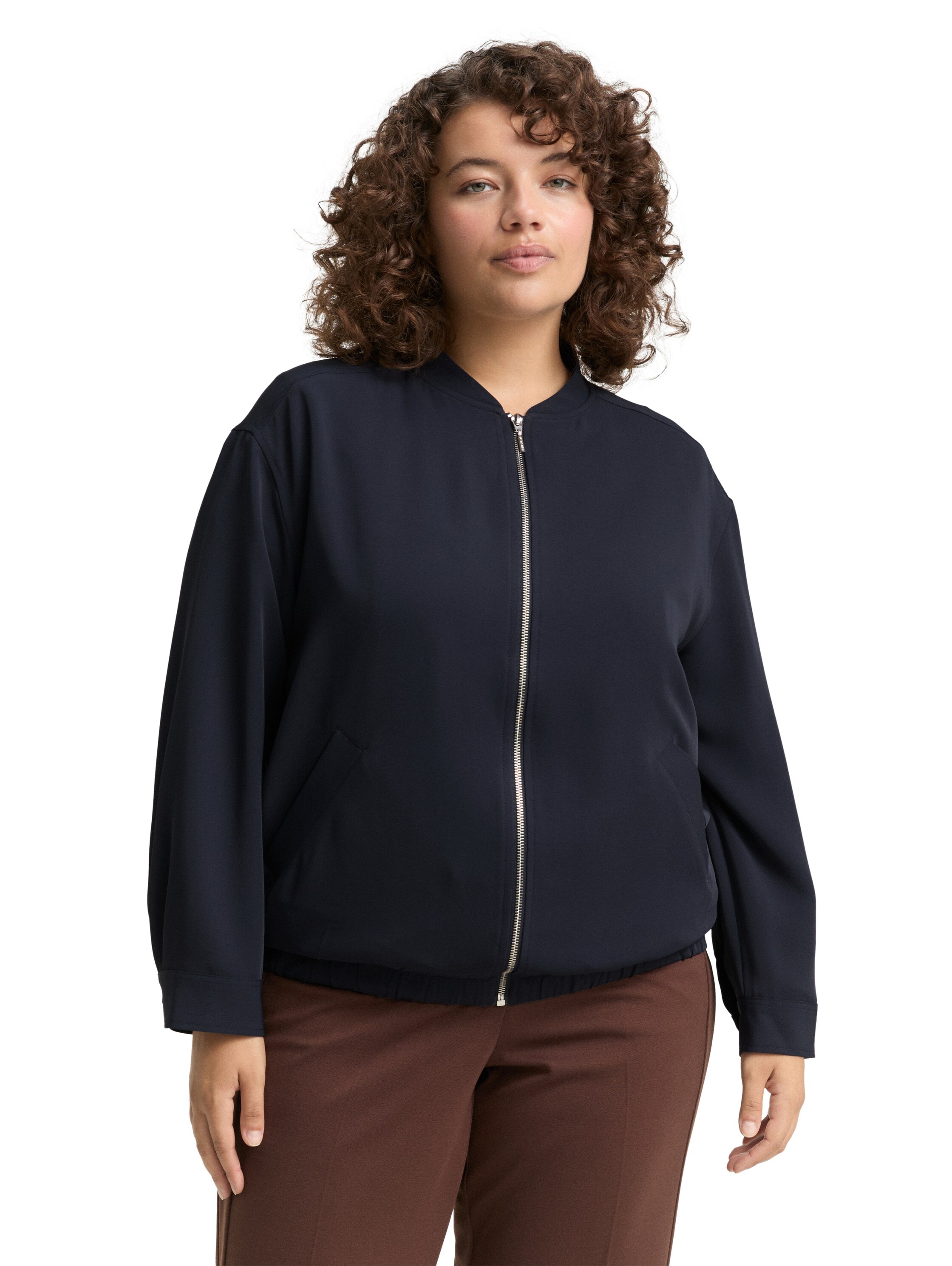 TOM TAILOR PLUS Blouson, ohne Kapuze, mit Reißverschluss günstig online kaufen