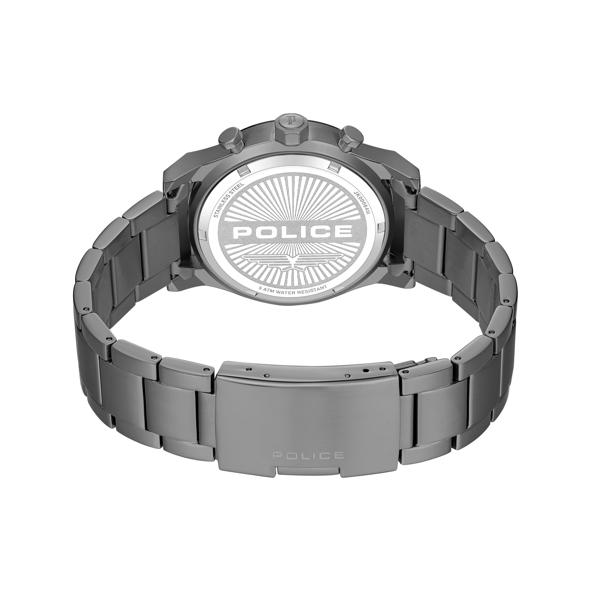 Police Chronograph »Knotty« Quarzuhr, Armbanduhr, Herrenuhr, Edelstahlarmband, analog