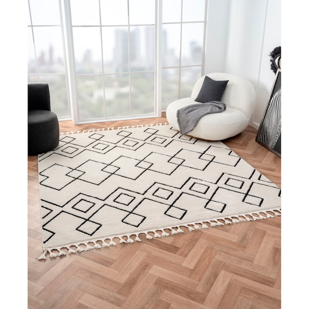 Myflair Möbel & Accessoires Hochflor-Teppich »Moroccan Mural«, rechteckig