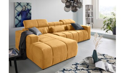 Ecksofa »Brandon große Ausführung B/T/H: 289/177/80 cm, auch in Leder und Cord«