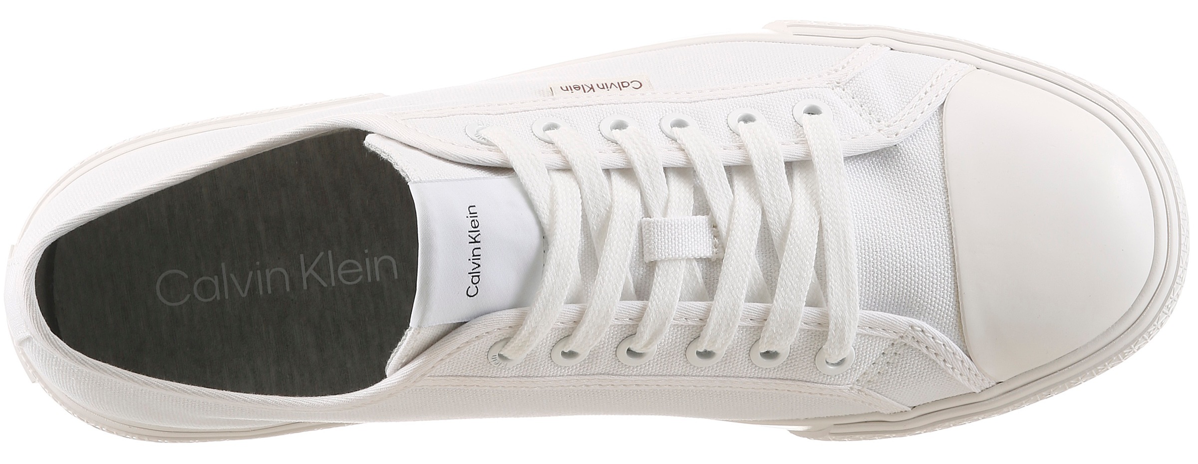 Calvin Klein Sneaker »VULC LACEUP CV«  Freizeitschuh, Halbschuh, Schnürer mit CK-Emblem