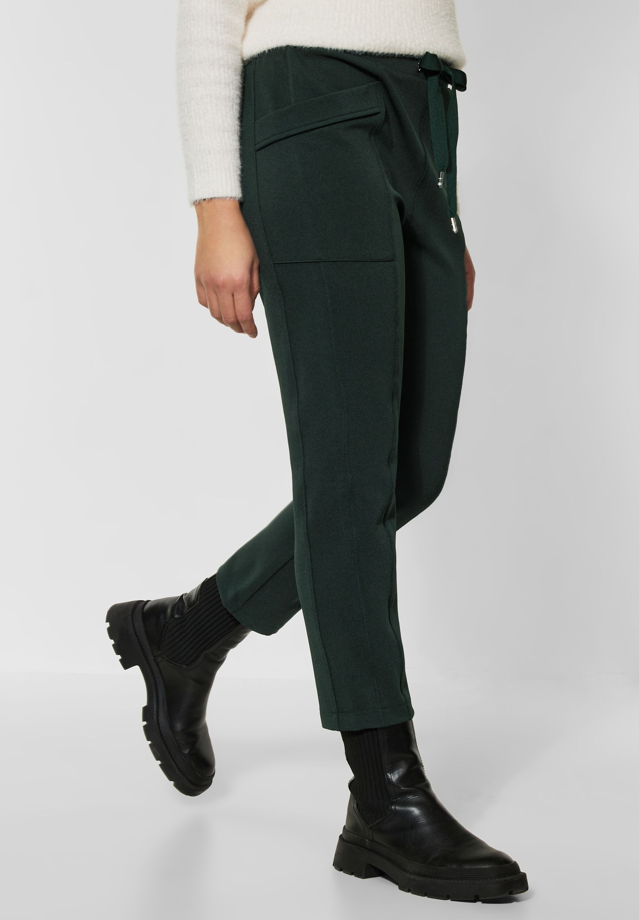 STREET ONE Röhrenhose mit Tunnelzugband