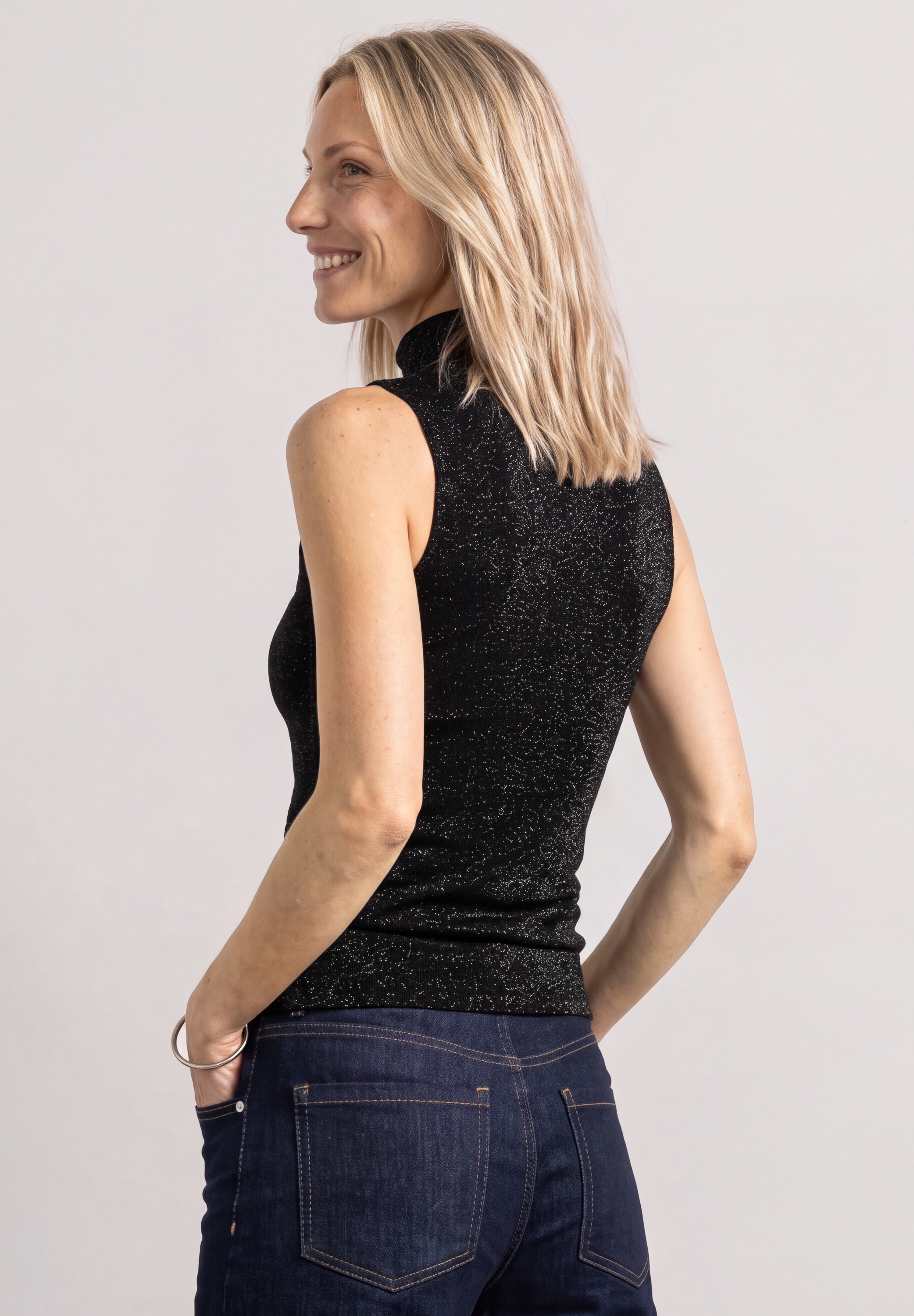 STREET ONE Shirttop aus softem Materialmix