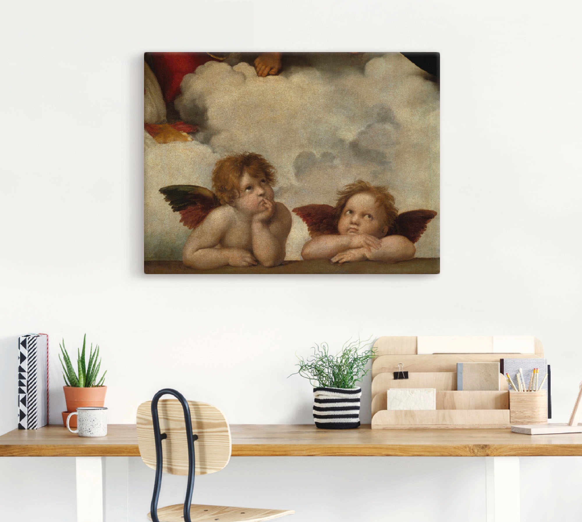 Artland Leinwandbild "Detail aus Die Sixtinische Madonna." Religion 1 Stk. günstig online kaufen