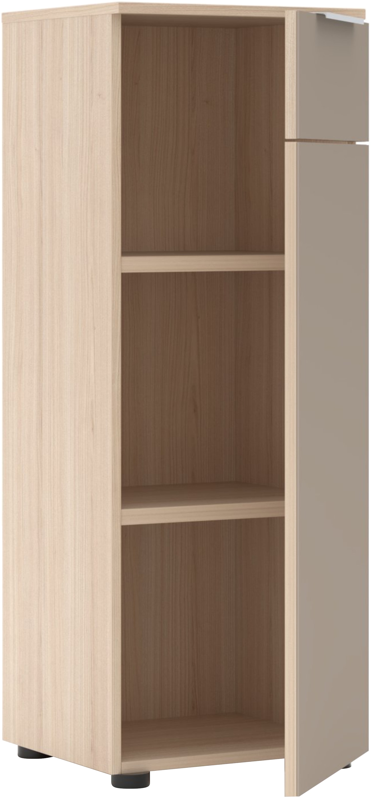 Innostyle Aktenschrank »Büroschrank Santorin, 40/110/38 cm ( B/H/T)« 1 Stk. tlg. 1 Tür links/rechts verwendbar, Softclose, Klarglas, ABS Schutzkante