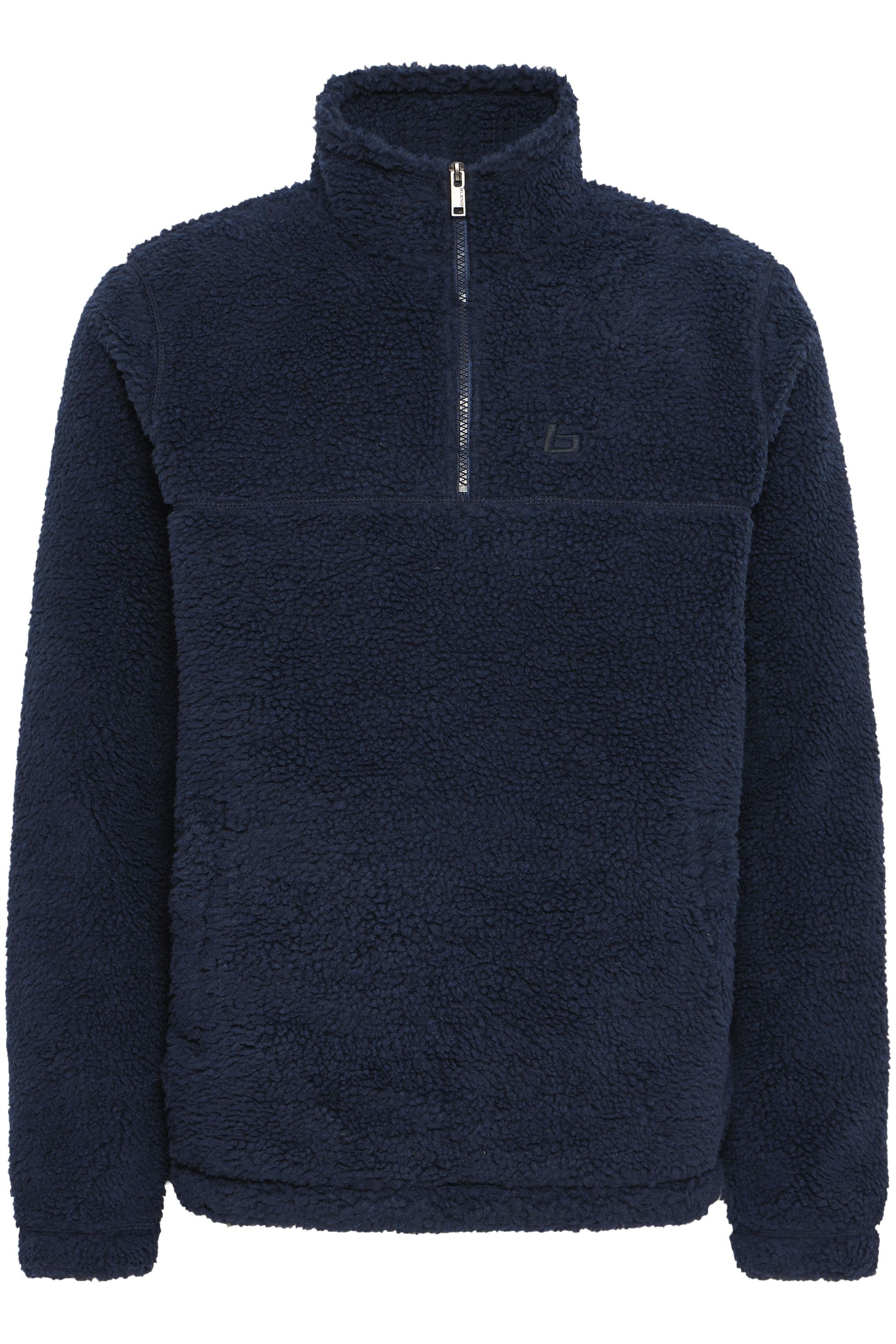 Blend Fleecepullover "BHMTOTTEN", Lässiger Troyer in Teddy-Optik günstig online kaufen