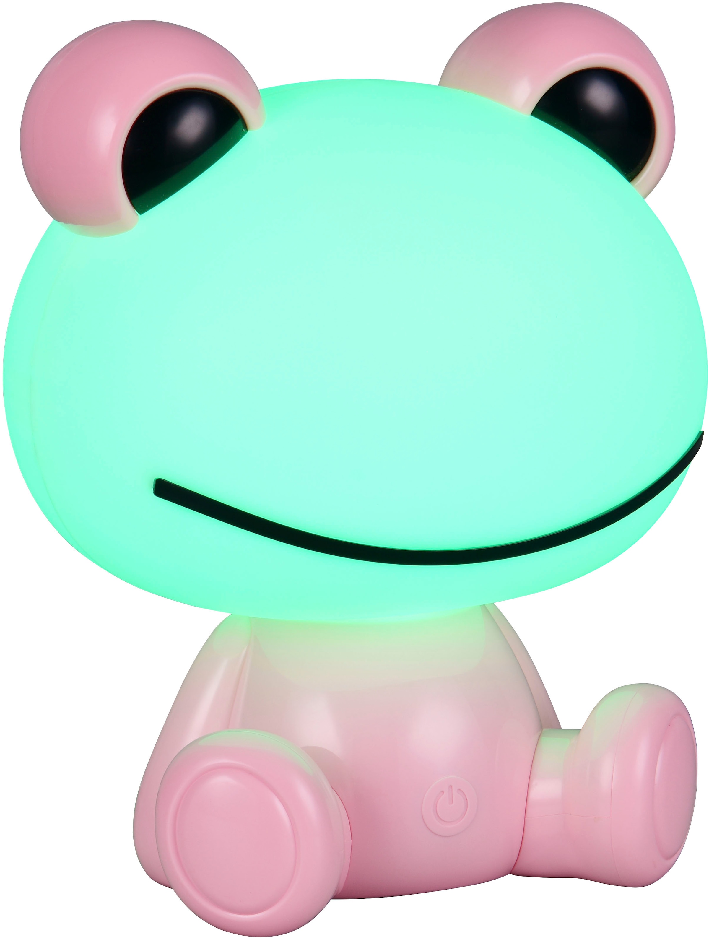 REALITY Leuchten LED Tischleuchte »HOPPER, Kinderzimmer Tischleuchte Nachttischleuchte Frosch Optik, RGB«, 1 flammig, Leuchtmittel LED-Board | LED fest integriert, 0,3W 30 Lumen warmweiß 3000K, RGB Farbwechsel Modus, USB-Anschluss