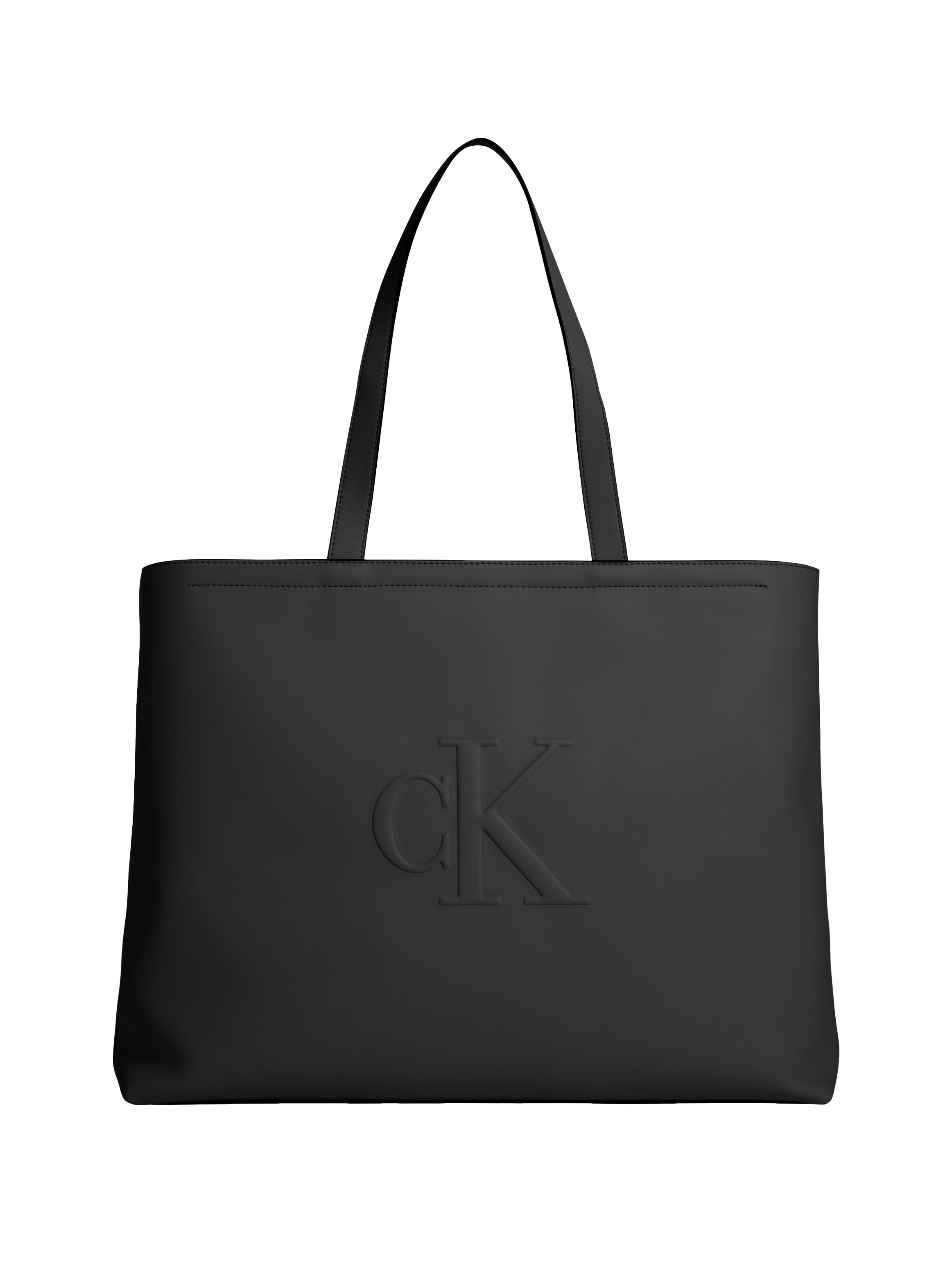 Calvin Klein Jeans Henkeltasche »SCULPTED SLIM TOTE34«, Shopper, Umhängetasche, Damen Schultertasche groß mit CK Prägung