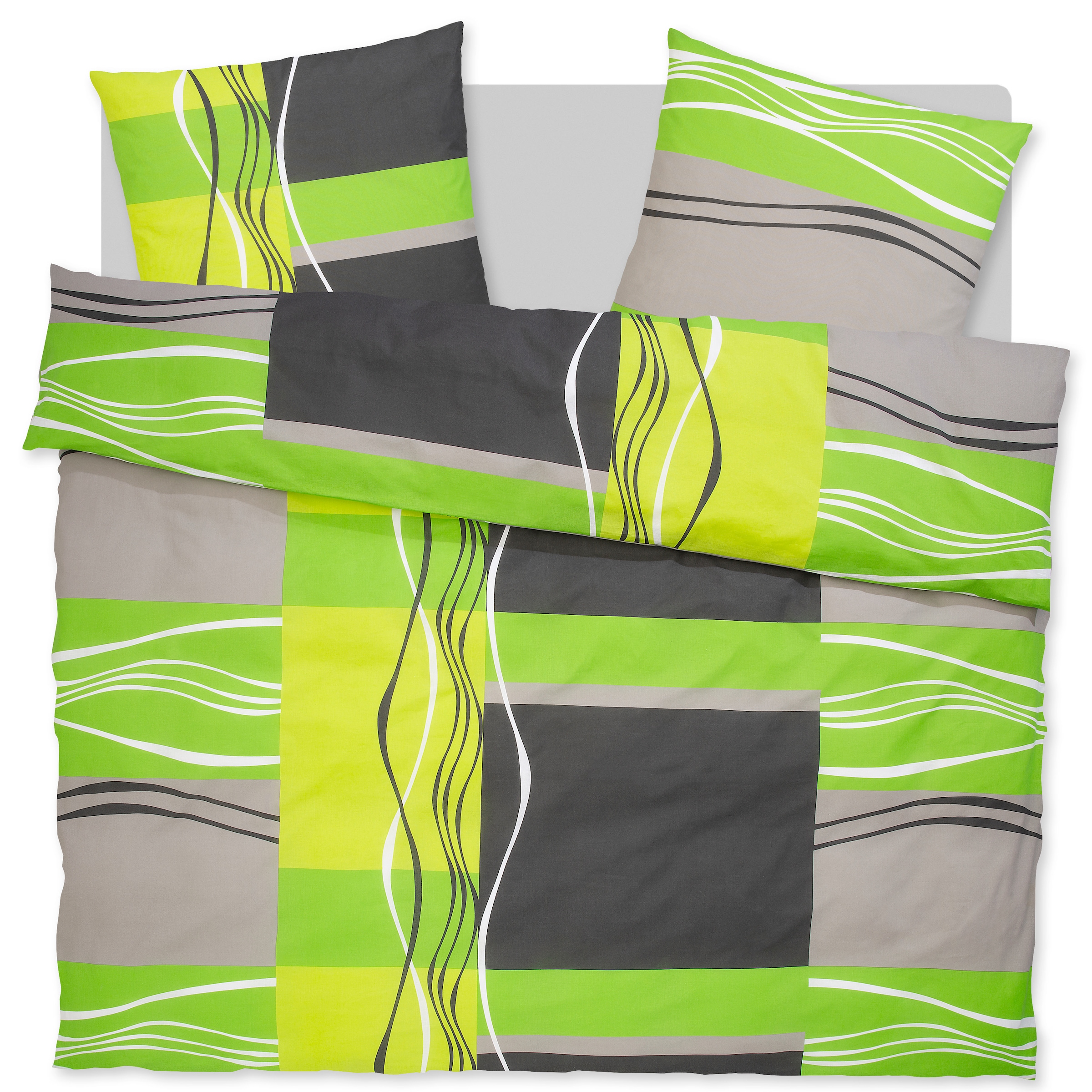 my home Bettwäsche "Kelian" 3 tlg. in verschiedenen Qualitäten, gemusterte günstig online kaufen