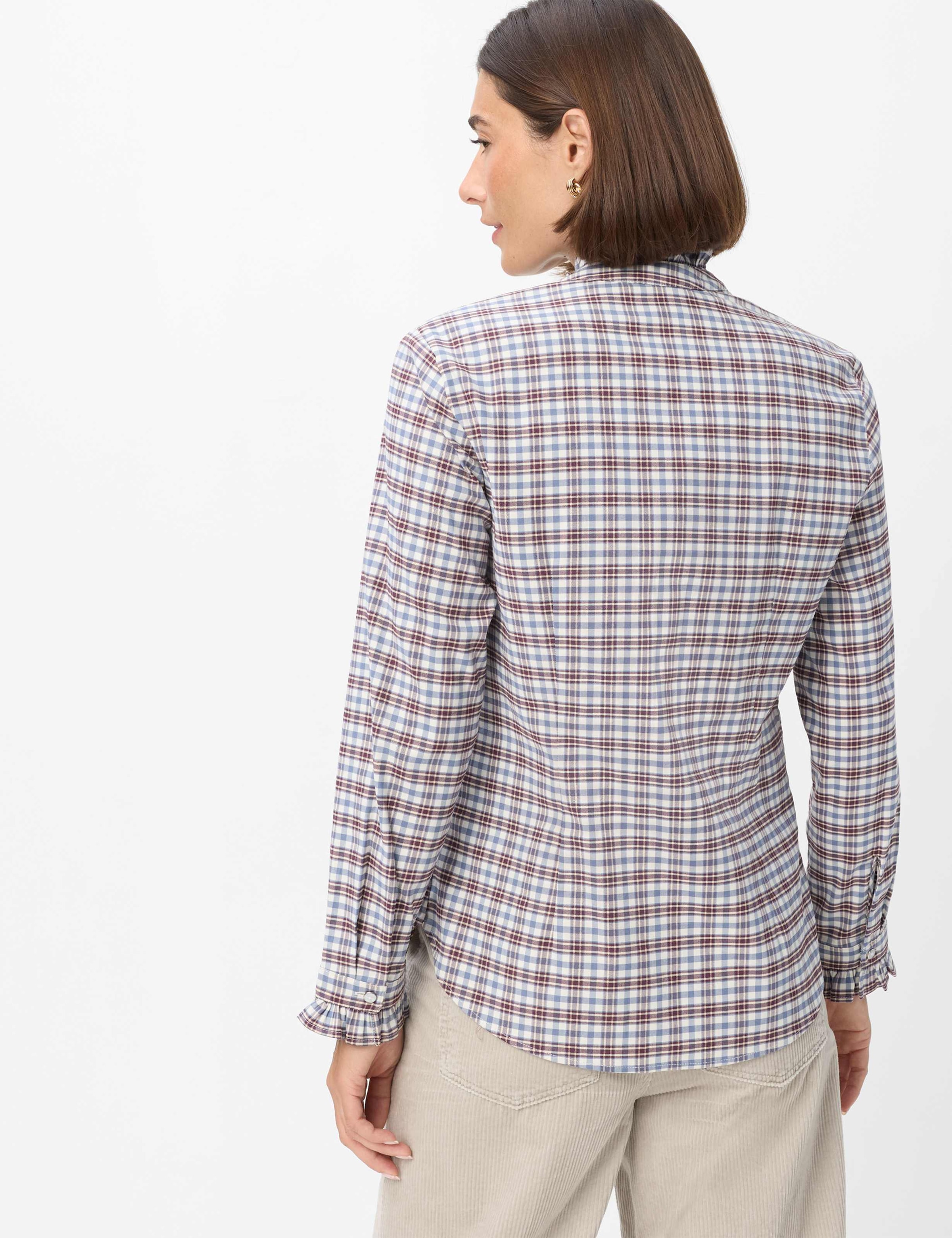 Brax Klassische Bluse »Style VICTORIA« Flanell: Bluse im Baumwollmix